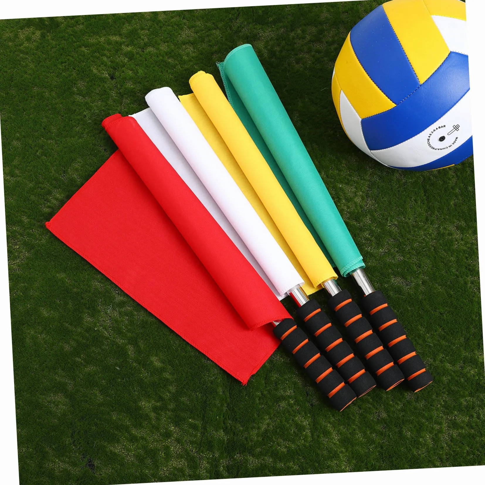 Anneome 4pcs Bandiera Arbitro In Acciaio Inox Bandiere Di Segnalazione per Partite Sportive