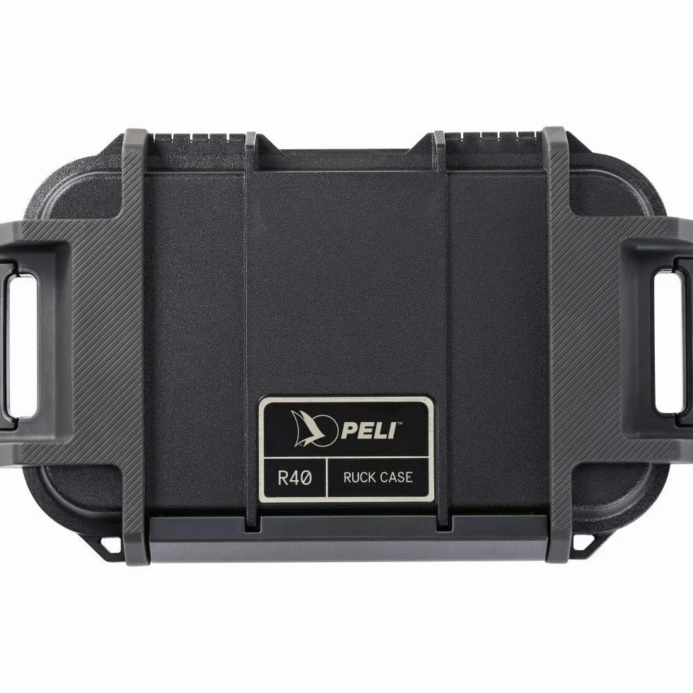 Peli R40 Ruck Custodia per oggetti personali, Protezione antiurto IP68 Impermeabile, Capacità 1.12L, Nero