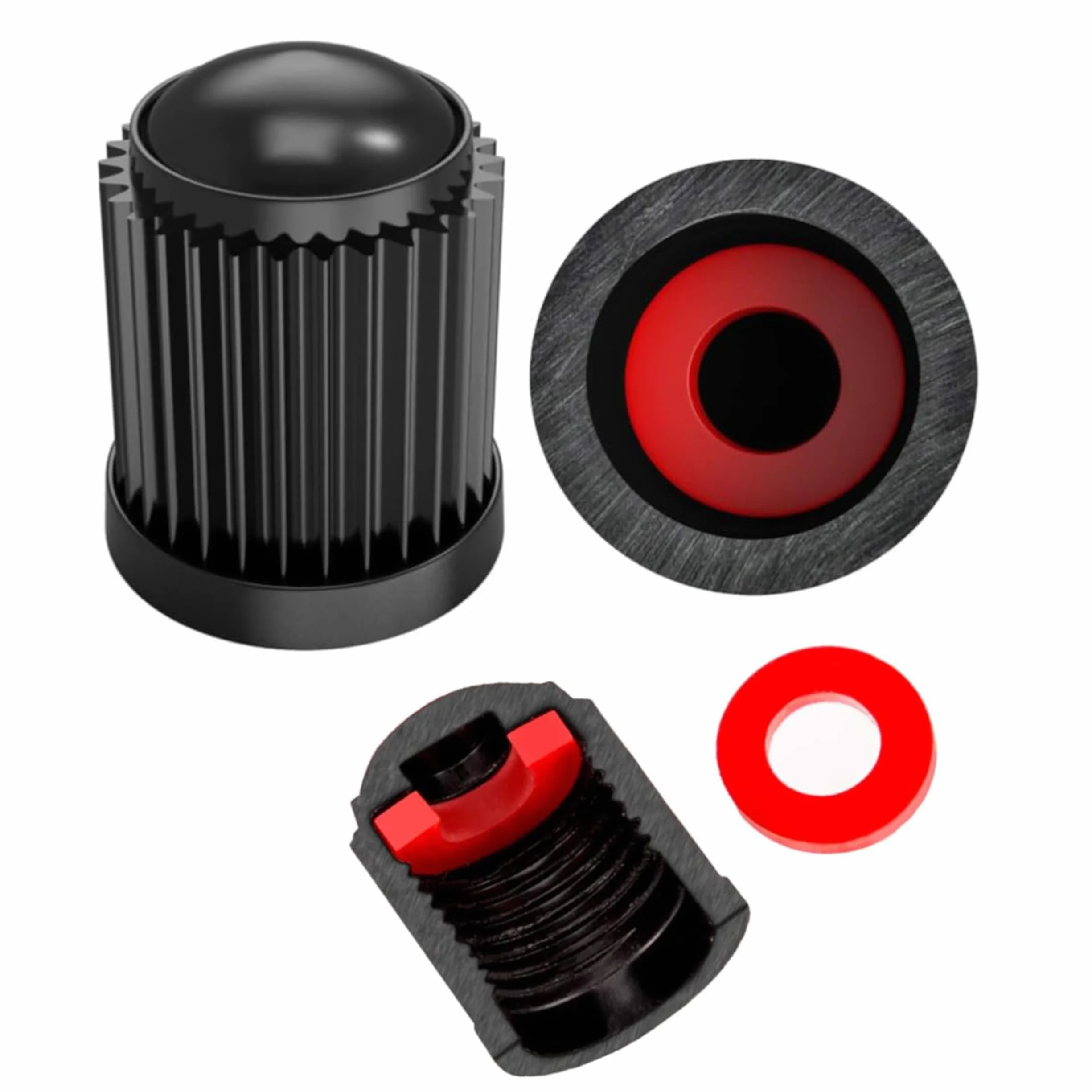 Set Adattatori Valvola Bici in Ottone per Valvole Presta e Schrader 4 Pezzi