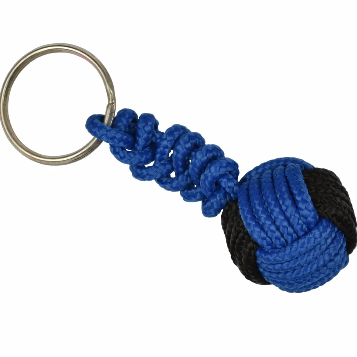 Corderie Italiane Portachiavi pallina sport nero-azzurro