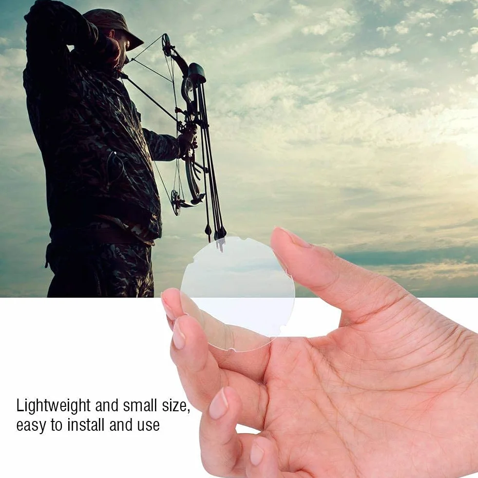Professionale Tiro Con L'arco Obiettivo Di Vista Piatto Lente Di Vetro Composto Arco Scope Lente d'ingrandimento Accessorio
