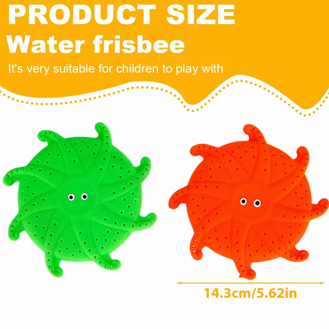 Spugna assorbente Frisbee 2 Pezzi, Giochi spiaggia bambini piscina