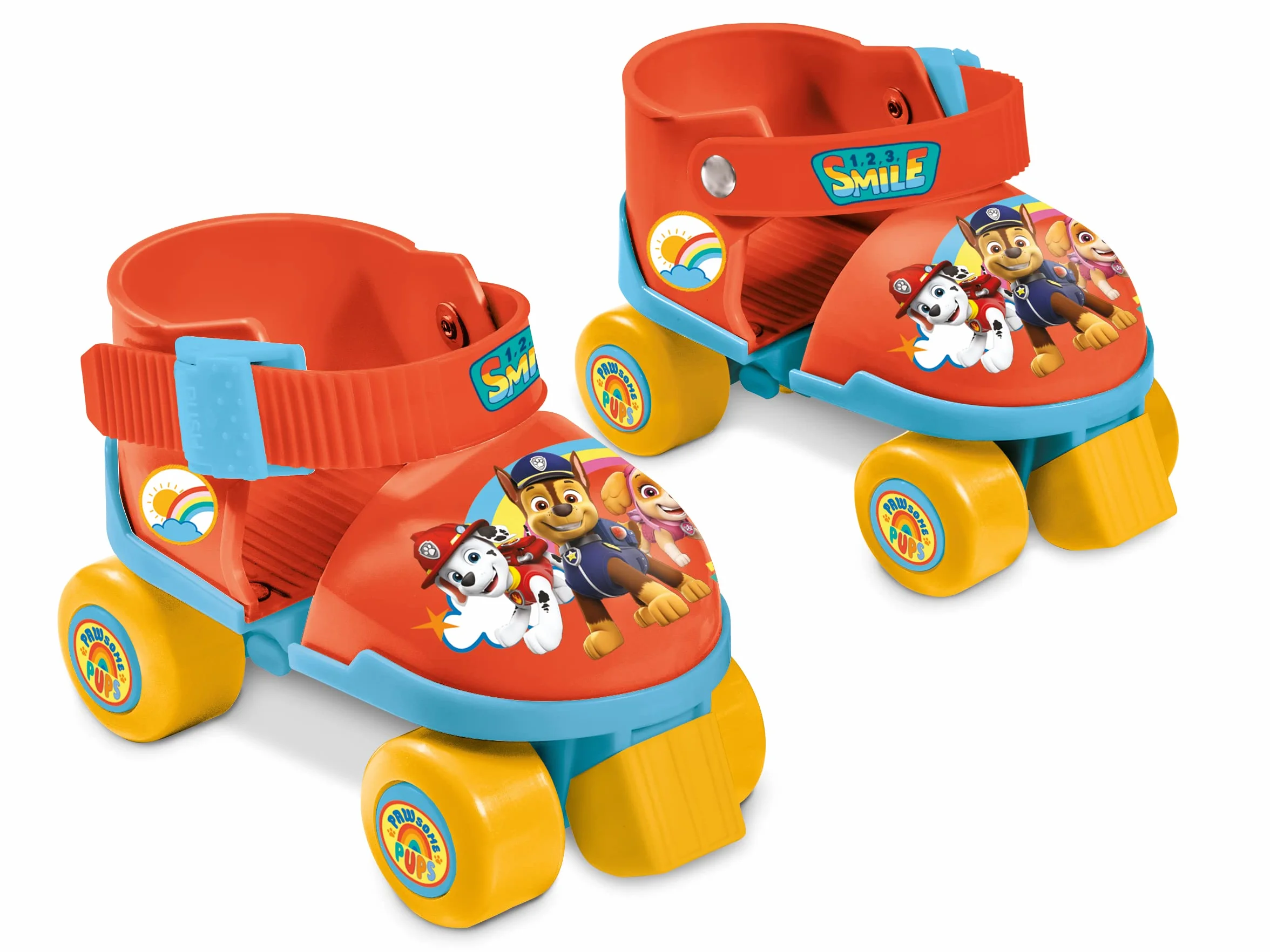 Pattini a rotelle Regolabili Paw Patrol per Bambini Taglia 22-29 Set con Borsa, Gomitiere e Ginocchiere
