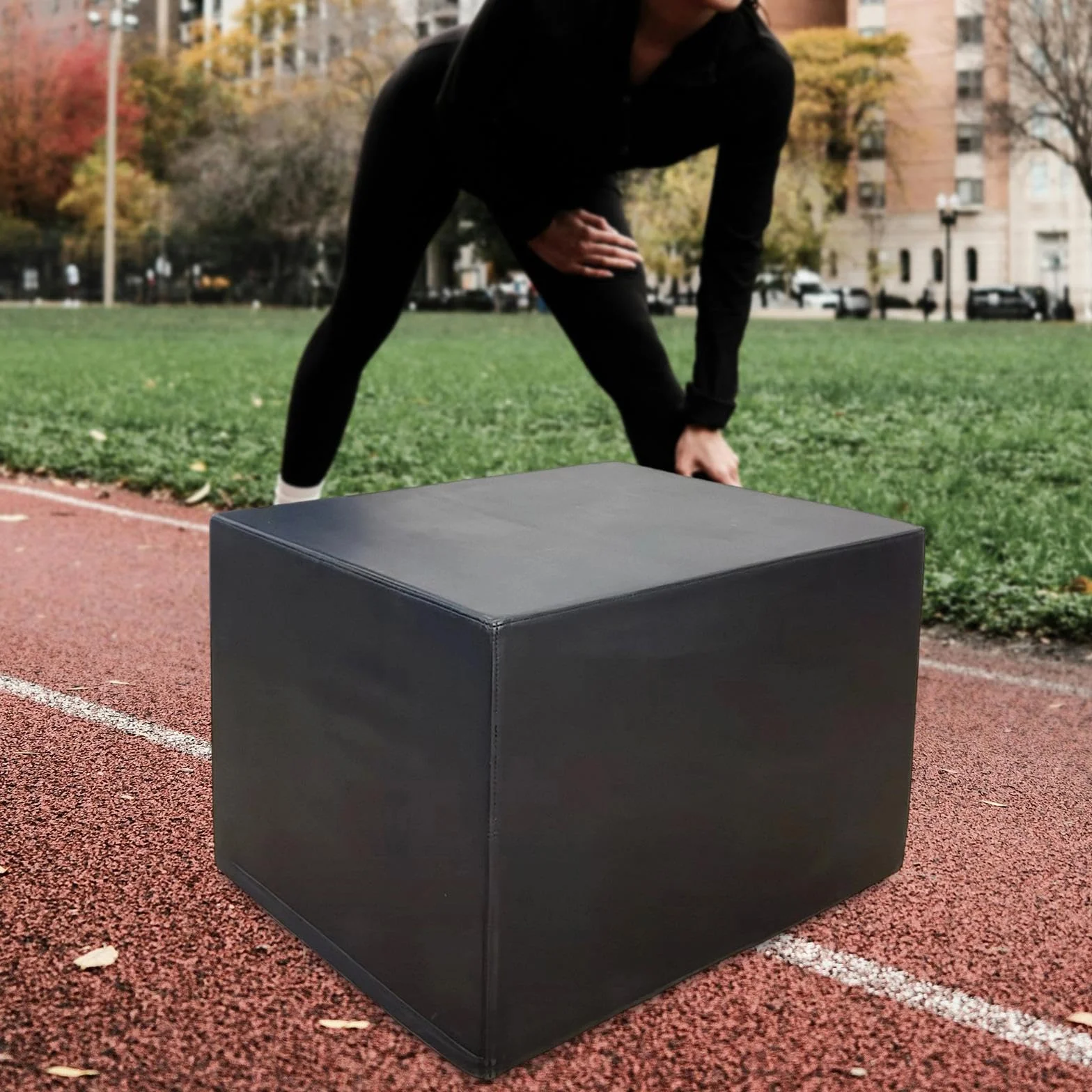 Box per Pliometrici 3 in 1, Attrezzatura per Esercizi di Salto Multifunzione per Palestra