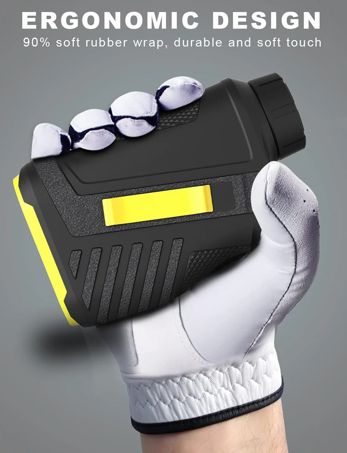Telemetro Golf PF280 - 656 Yarde con Bloccaggio Preciso dell'Asta Della Bandiera, Ingrandimento 6X, Scansione e Misurazione Della Distanza/Velocità per Caccia