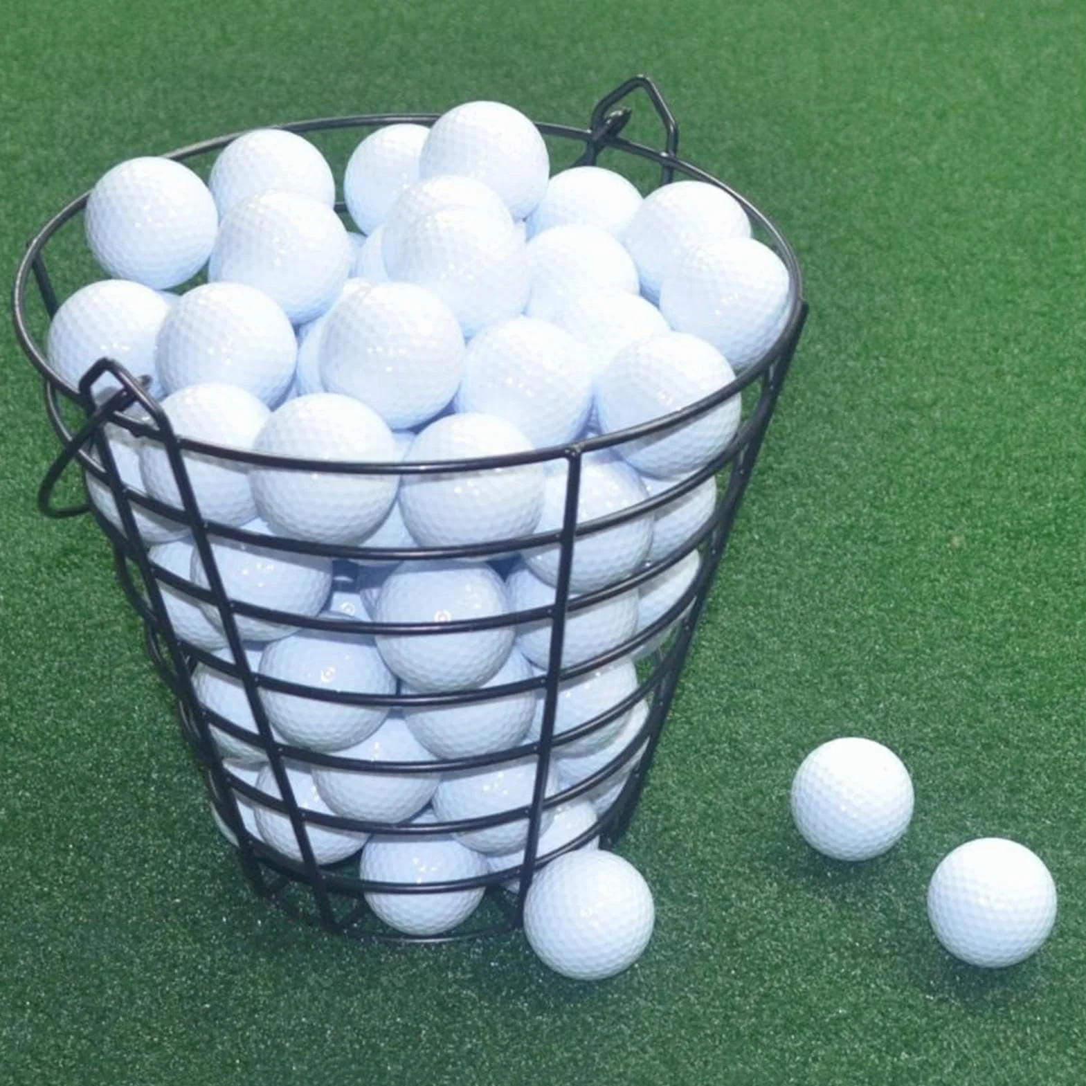 Basket A Palline Da Golf - Contenitore Per Fili Da Golf, Secchio Di Stoccaggio Detiene 100 Palle, Organizzatore Pesante