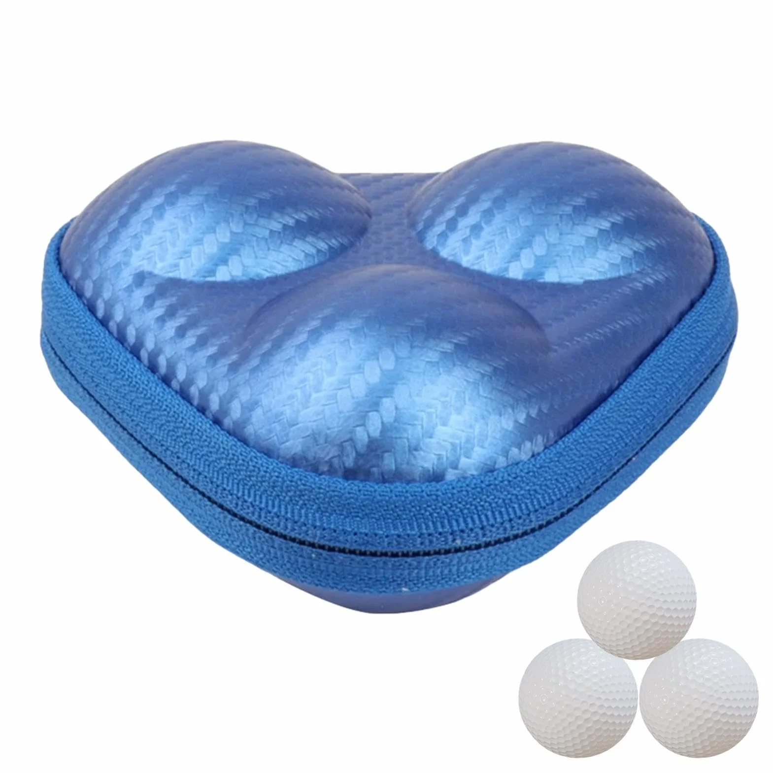 Borsa da golf porta palline portatile custodia con cerniera scatola rigida leggera