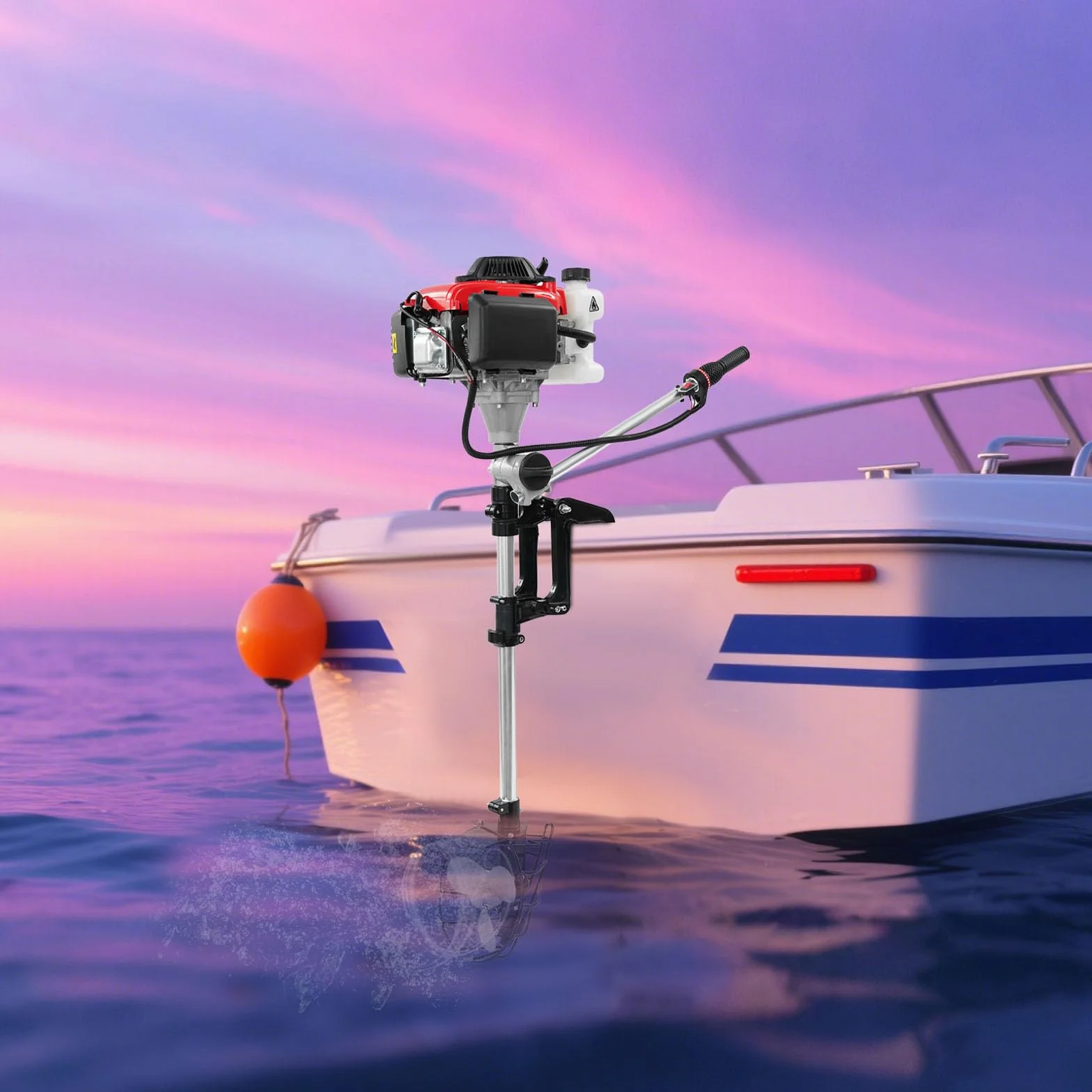 Motore Fuoribordo 4 Tempi 4,0 CV per Barca Pesca Marino