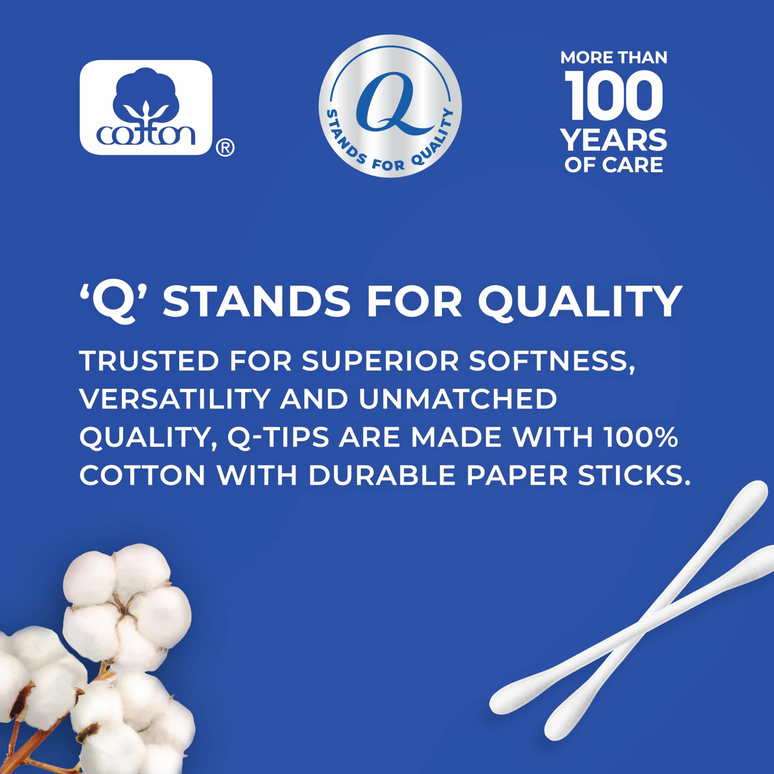 Q-tips Cotton Swabs 625 Count