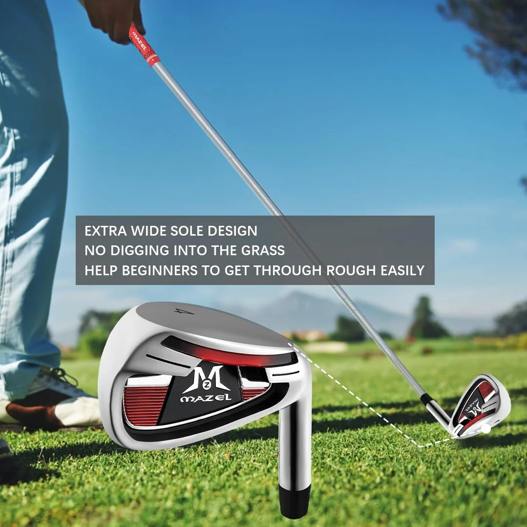 MAZEL WM-X3 Golf Single Iron Club set 1-9 P S steel shaft CNC milled face