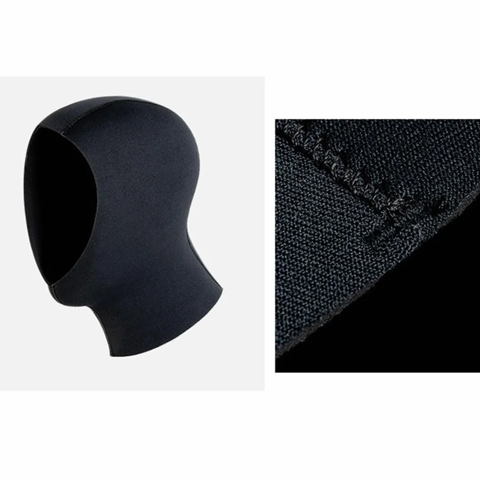 Cappuccio in Neoprene 3 mm 5 mm per Immersioni Subacquee Snorkeling Surf Nuoto L/XL Nero