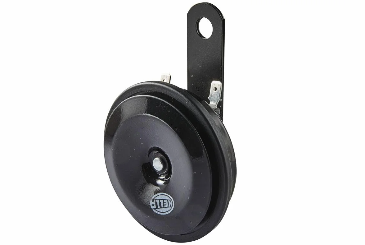 HELLA 3AL 007 425-791 Clacson, M28, 12V, 110dB(A), Gamma frequenze 400Hz, Tono elevato, colore alloggiamento/sede nero, Attacco piatto ad innesto