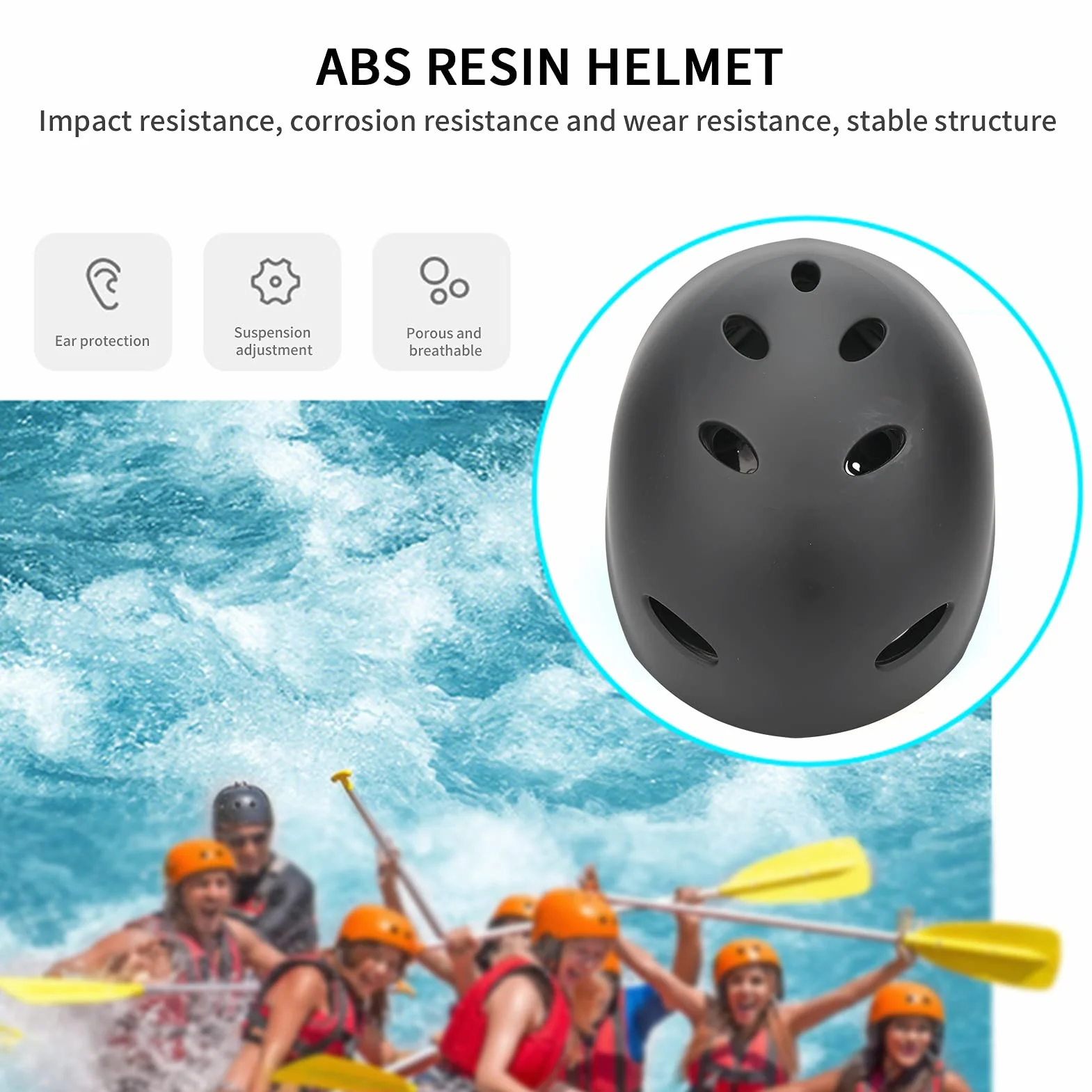 Casco sport acquatici adulti ABS Eva regolabile 11 prese d'aria ultraleggero
