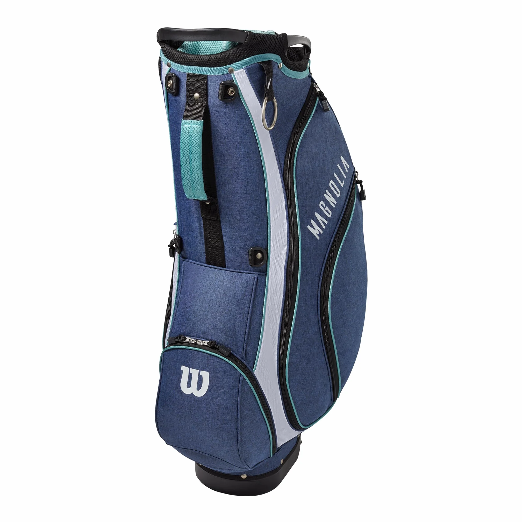 Wilson Set Mazze da Golf Donna Destrorsi Navy con Stand Bag Driver Fairway Ibrido Ferri PW SW Putter