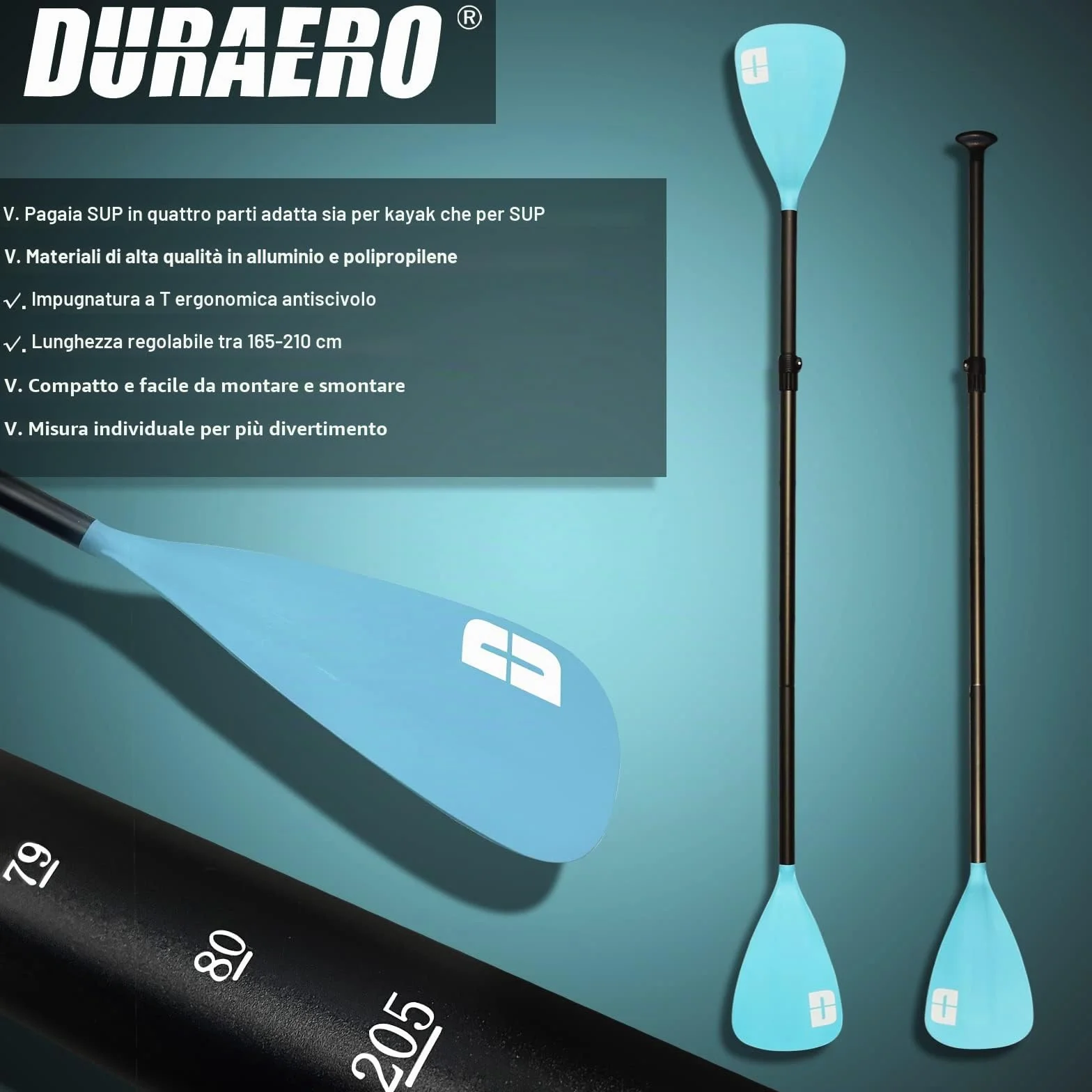Tavola SUP Gonfiabile Premium 330x76x15 cm 150 kg con Sedile Kayak e Supporto Telecamera
