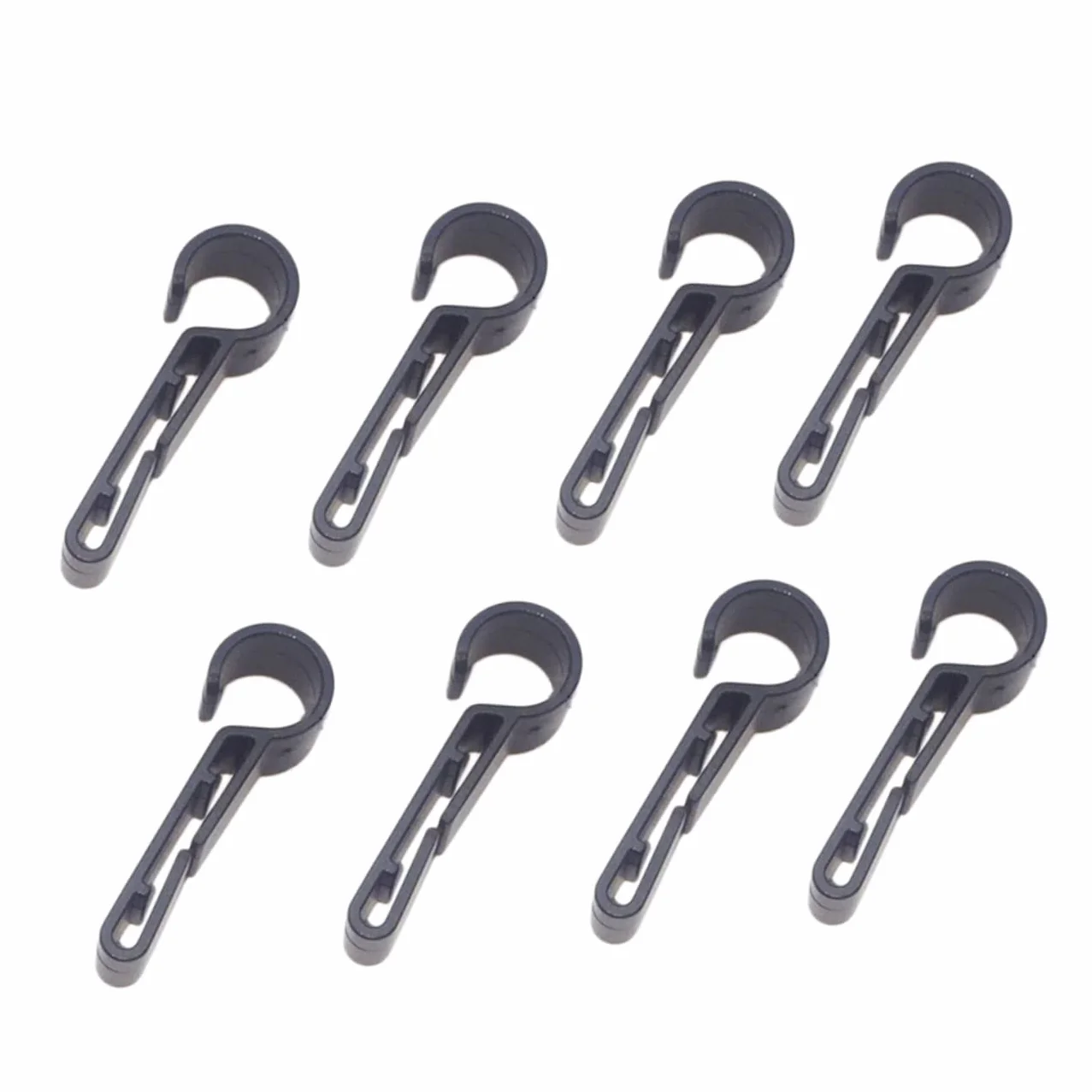 CLISPEED Set Di Fissaggio Per Luci Per Casco Nere Fermagli
