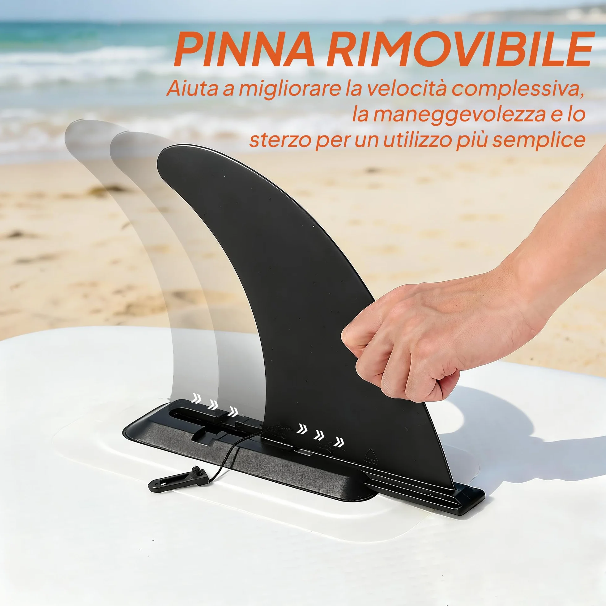 Outsunny Tavola Sup Gonfiabile Adulti, Stand Up Paddle Board con Ponte Antiscivolo in EVA, Pagaia in Alluminio Regolabile, Zaino, Pompa, Pinna Rimovibile, Carico 160 kg, 320x82x15cm, Tutti i Livelli
