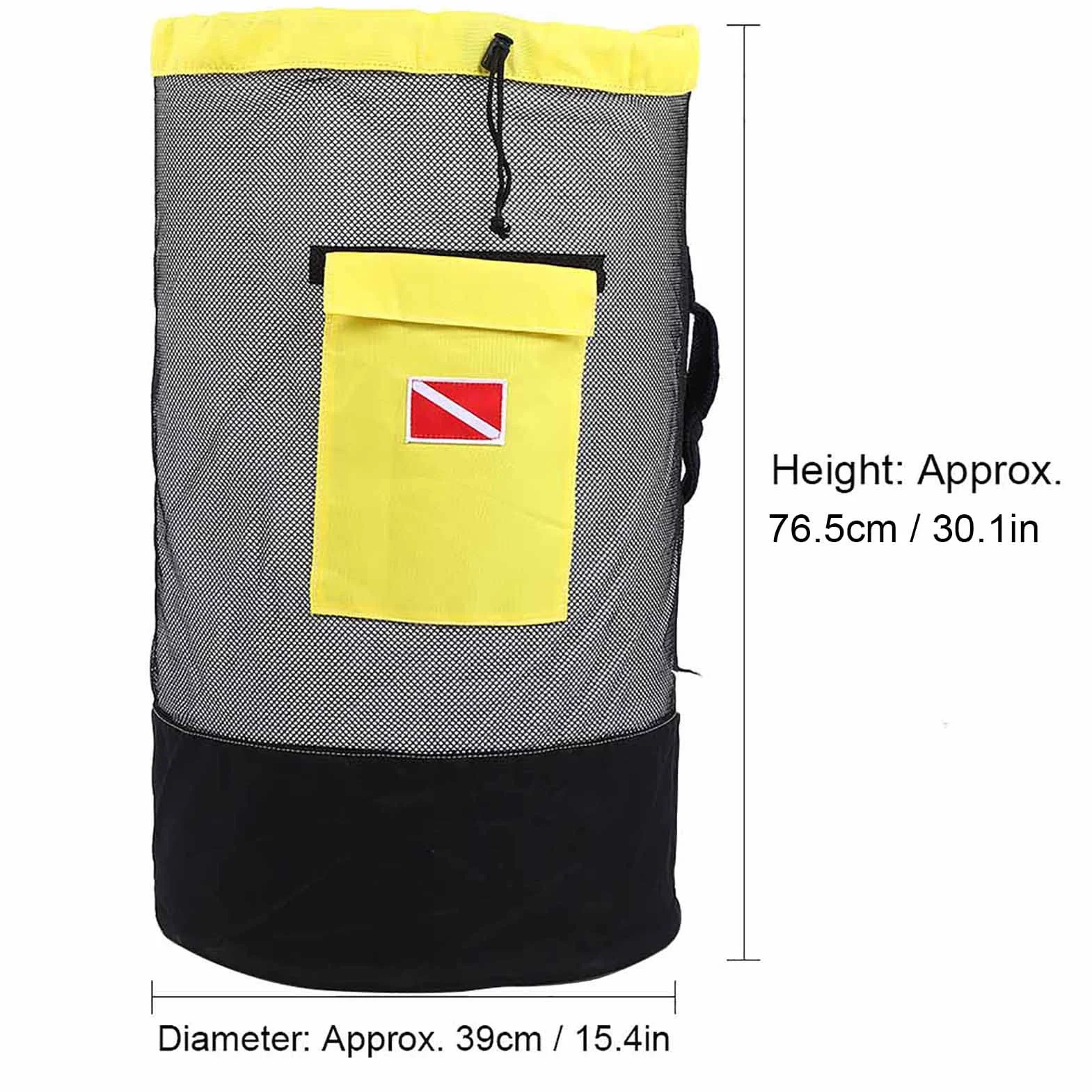 Tbest Borsa da Sub 80 Litri Zaino da Nuoto in Tessuto a Rete Traspirante con Tasche Multiple