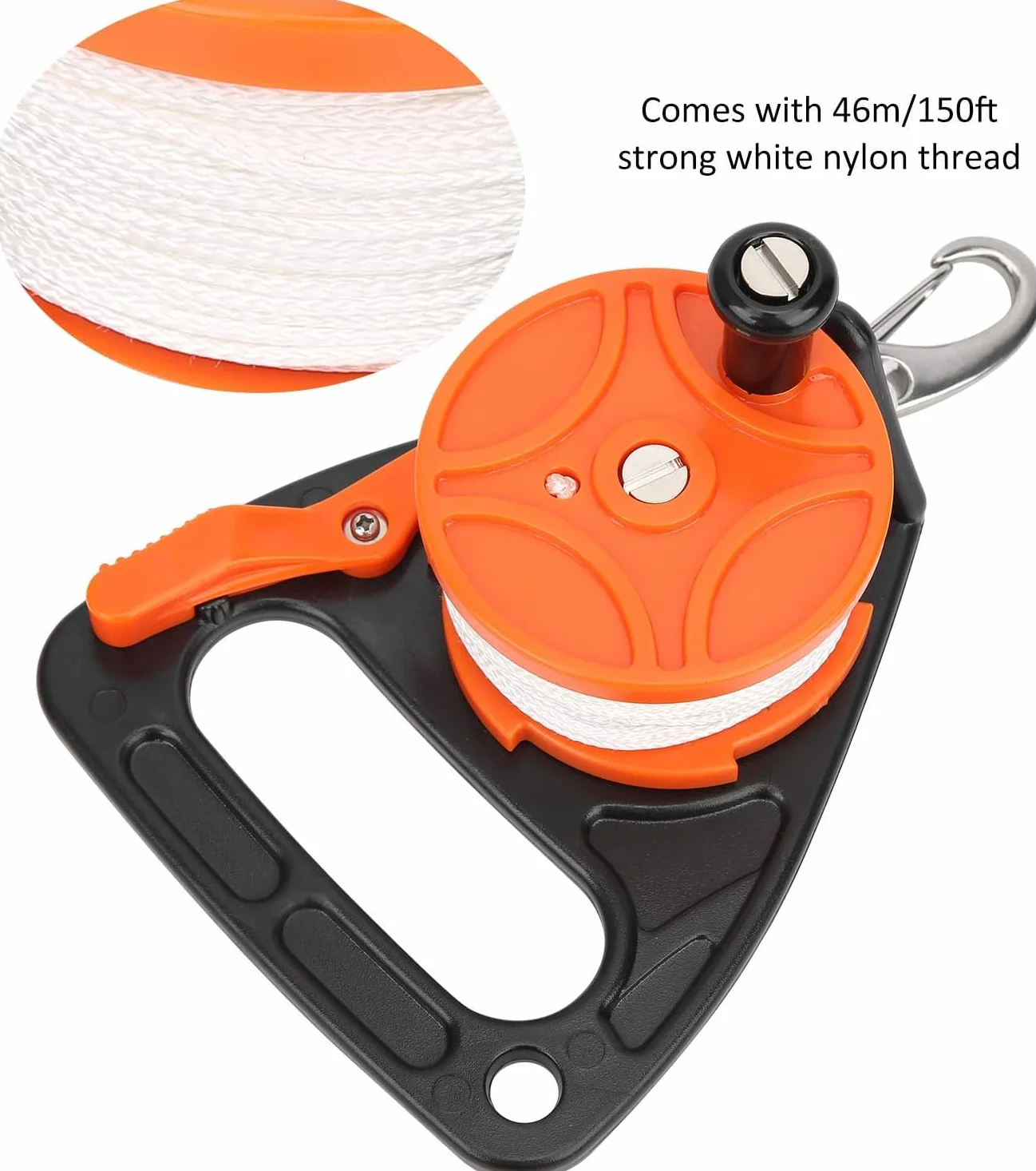 Diving Reel Scuba Dive Reel with Thumb Stopper Lightweight Retractable Line for Cave Wreck Exploration