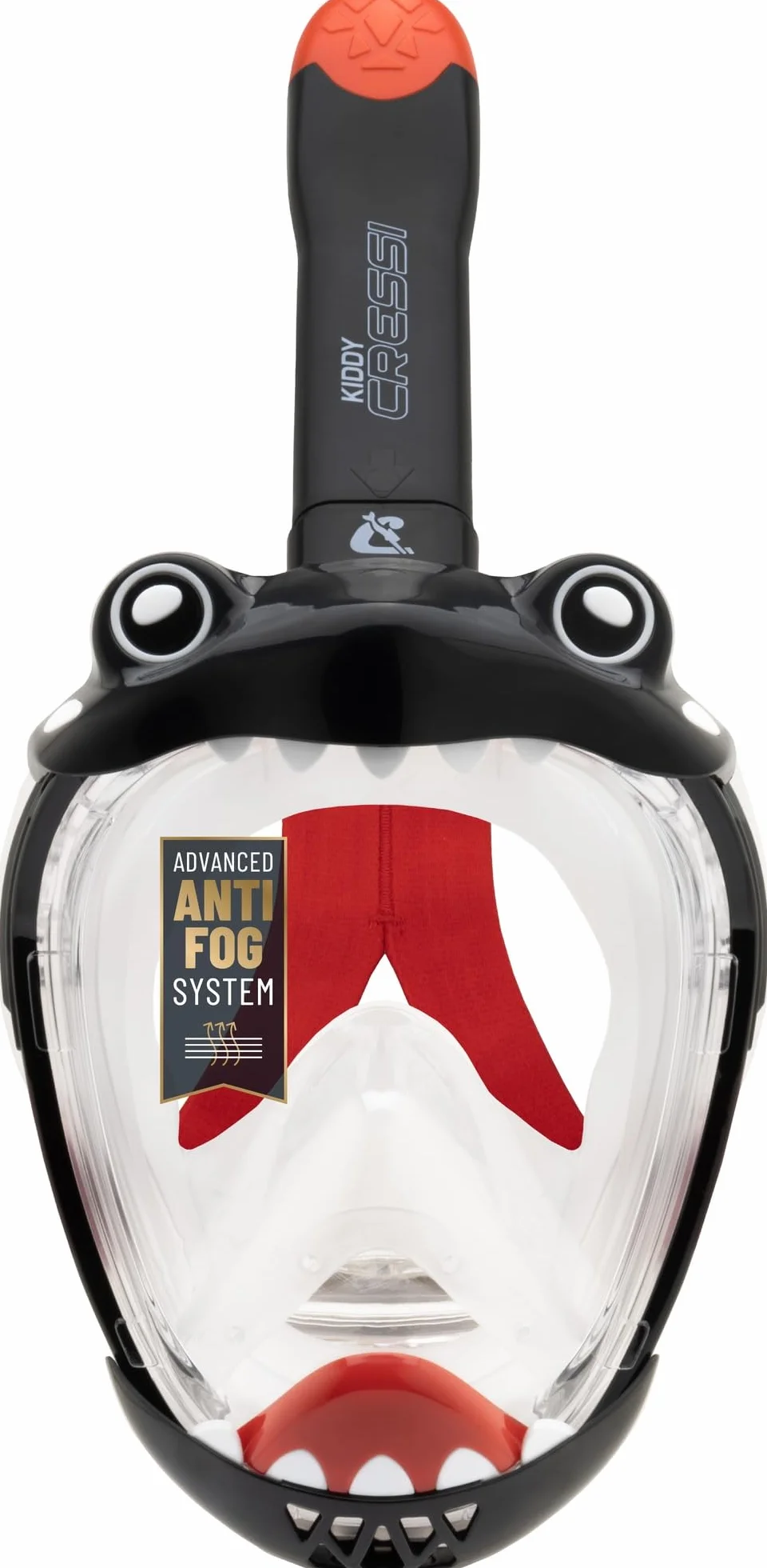 CRESSI Kiddy Kids Full Face Mask Maschera Integrale CO2 Sicuro Antiappannamento Snorkel Dry