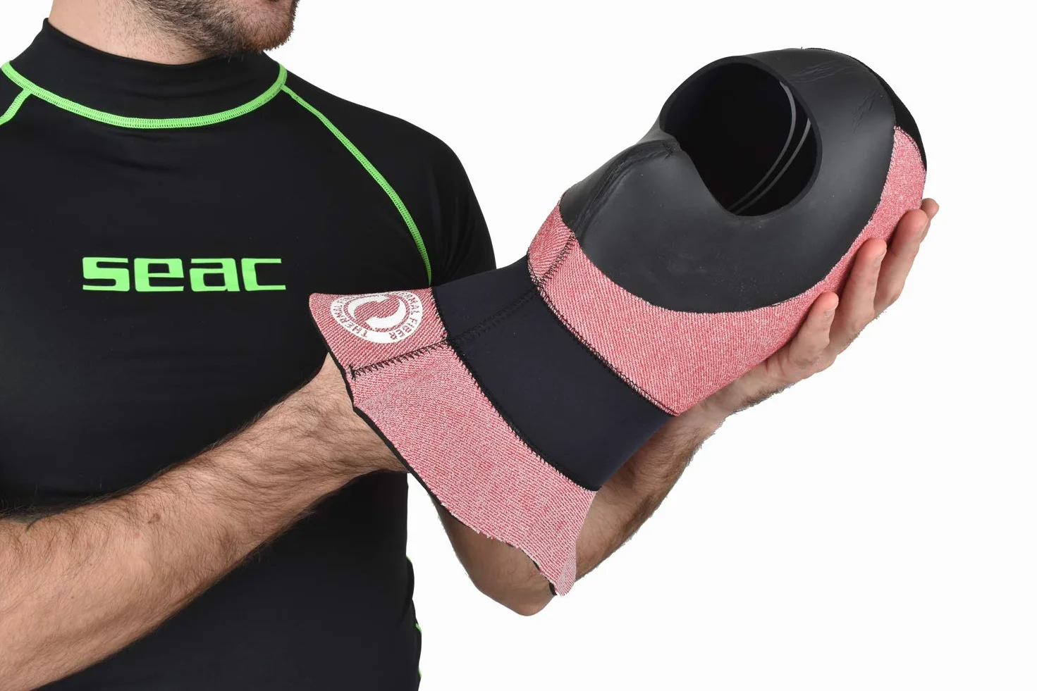 SEAC Tekno Cappuccio Muta Subacqueo Neoprene 5mm Valvola Anti Bolla Aria