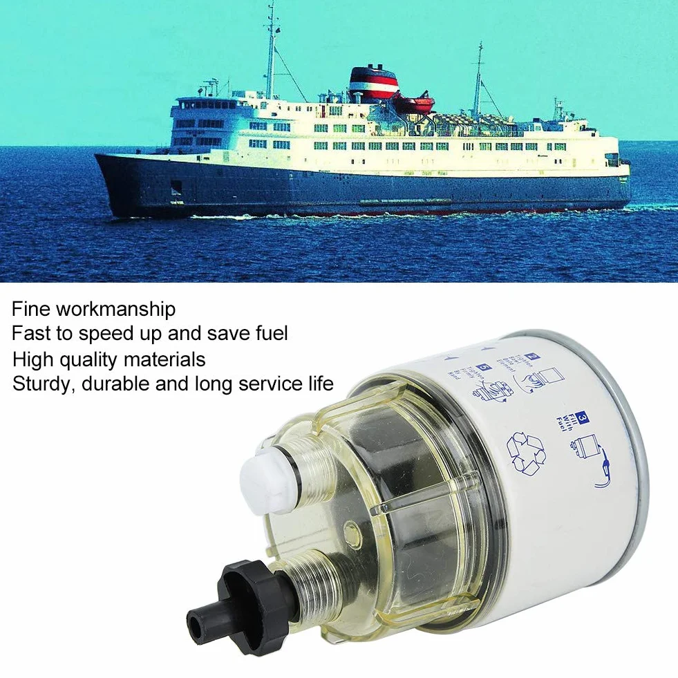 R12T Filtro separatore acqua carburante universale per barche
