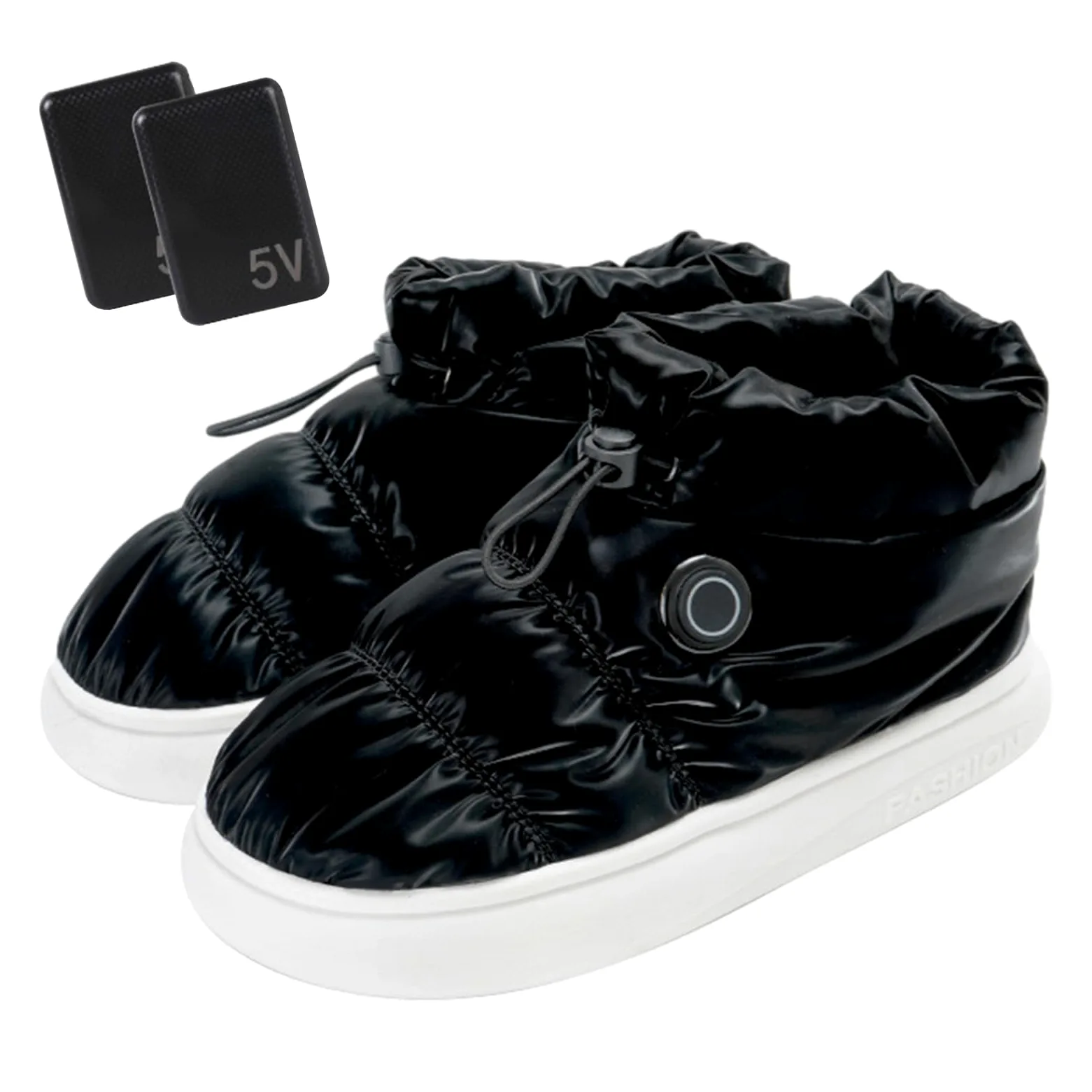 Scarpe riscaldanti ricaricabili, scarpe riscaldanti elettriche - Piedi riscaldati Scarpe calde, da uomo ricaricabili, scarpe termiche per piedi, mantengono i piedi caldi per l'inverno Bi