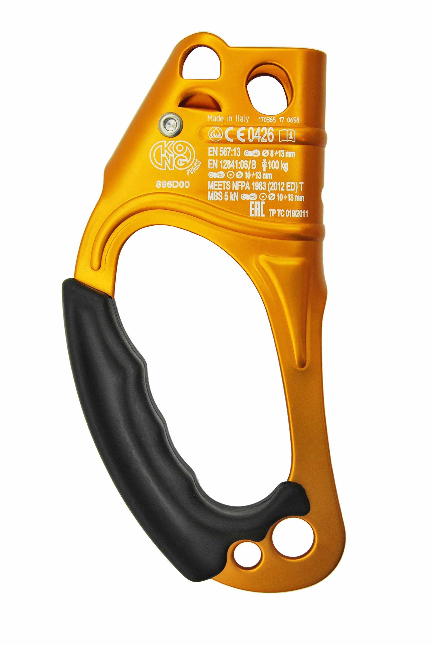 Maniglia per Risalita su Corde Kong Lift Camma Anti-Ribaltamento Alluminio 225g CE EN 567 EN 12841/B