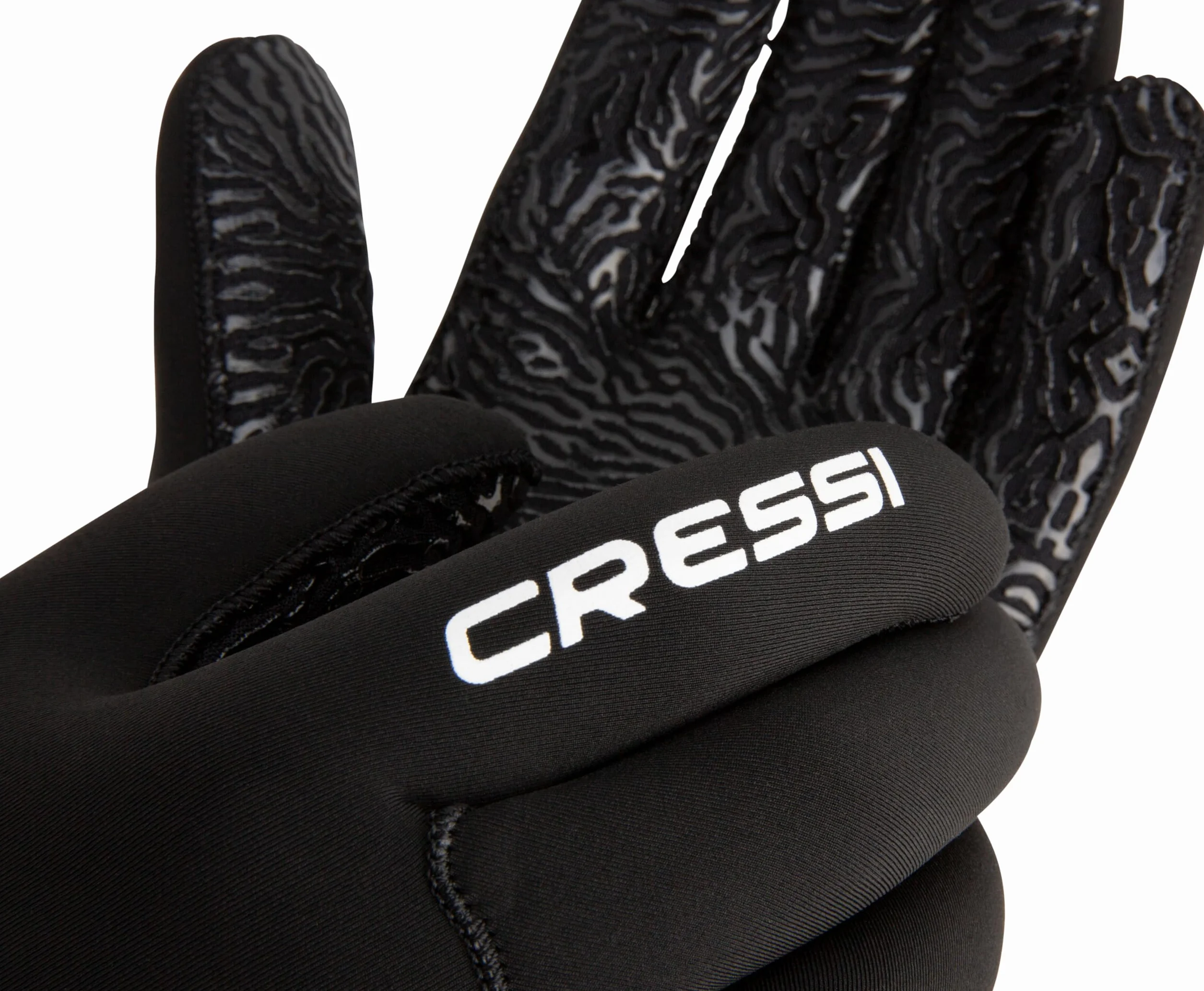 CRESSI Cruz Gloves 3mm Neoprene Black Anti Slip Palm System Immersione Adulto Unisex