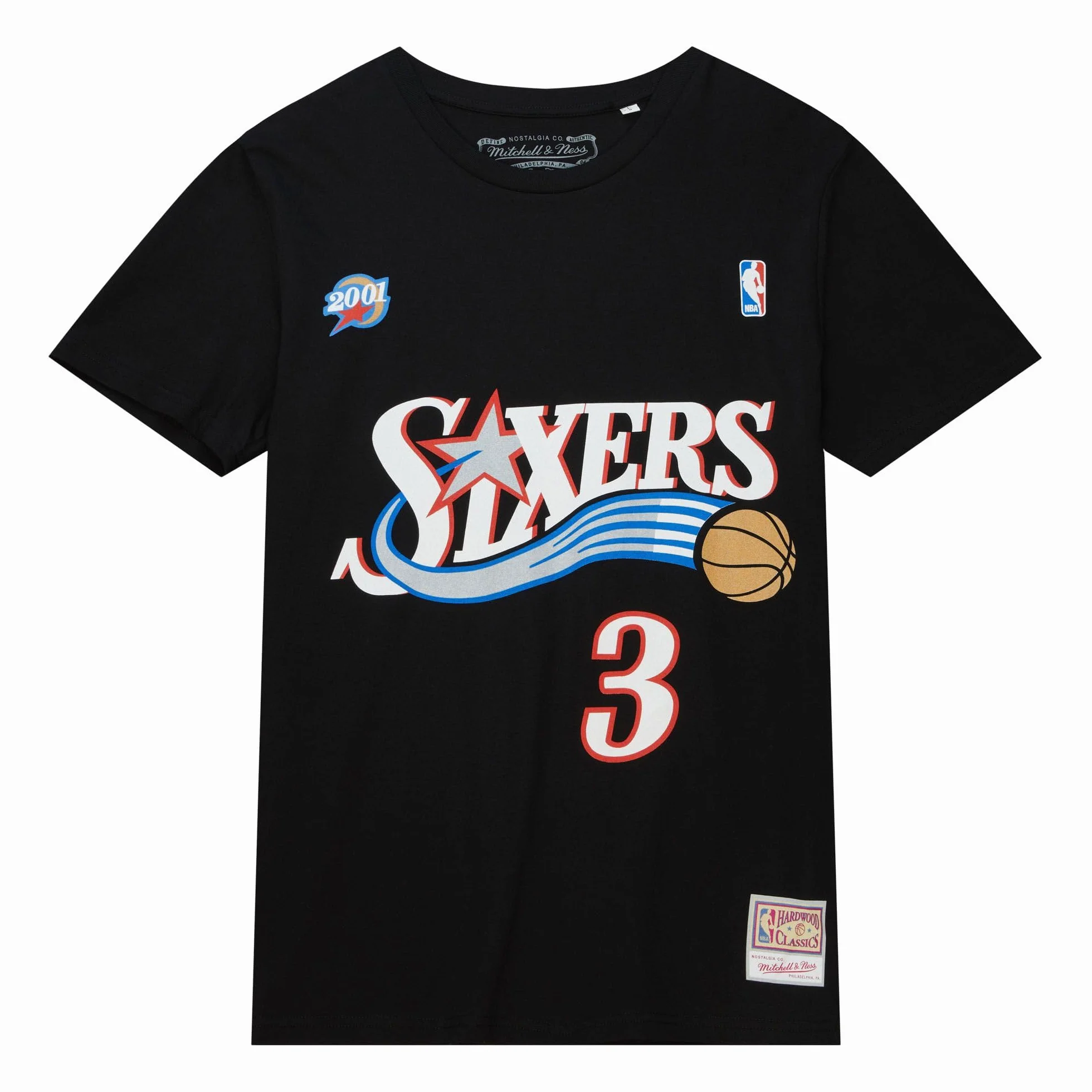 Mitchell & Ness NBA HWC Name & Number Tee