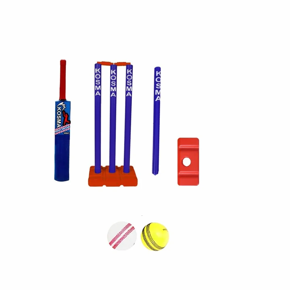 Kwik Set da Cricket n. 2 (66 cm) con Mazza, Palle, Wicket, Paletto Bersaglio e Borsa