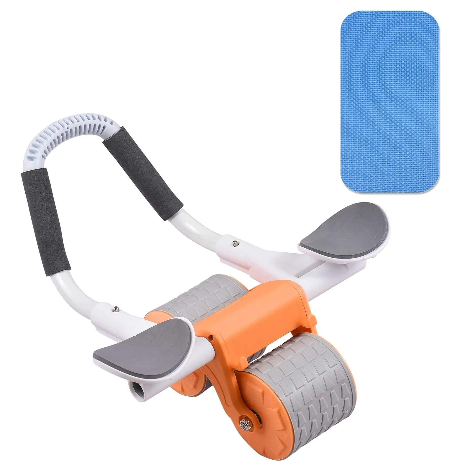 Ruota For Addominali Con Supporto For Gomito, Carico 150 Kg,Rullo For Esercizi Addominali Di Rimbalzo Con Ginocchiera,Stimolatore Addominale For Allenamento In Palestra A Casa, Allenamento For La Forz