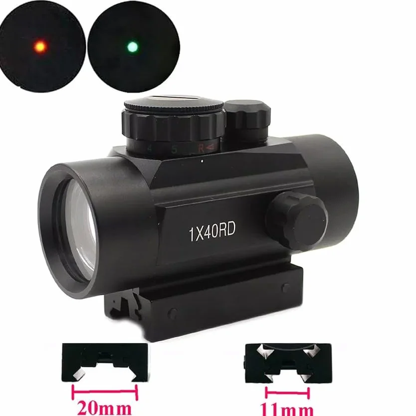 Mirino Micro Red Dot 1x40 per Carabine, Fucili e Pistole a Pallini