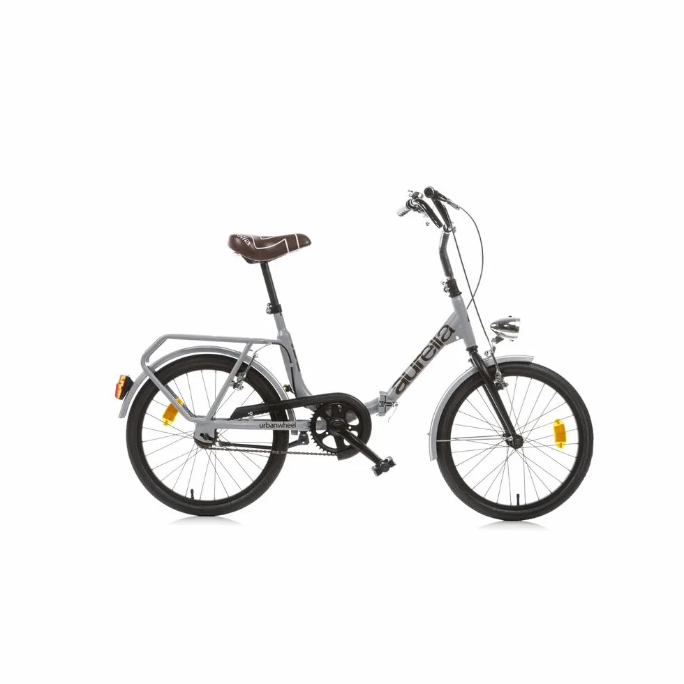 Dino Bikes Bicicletta Pieghevole 20 Pollici Acciaio Adulti Grigio