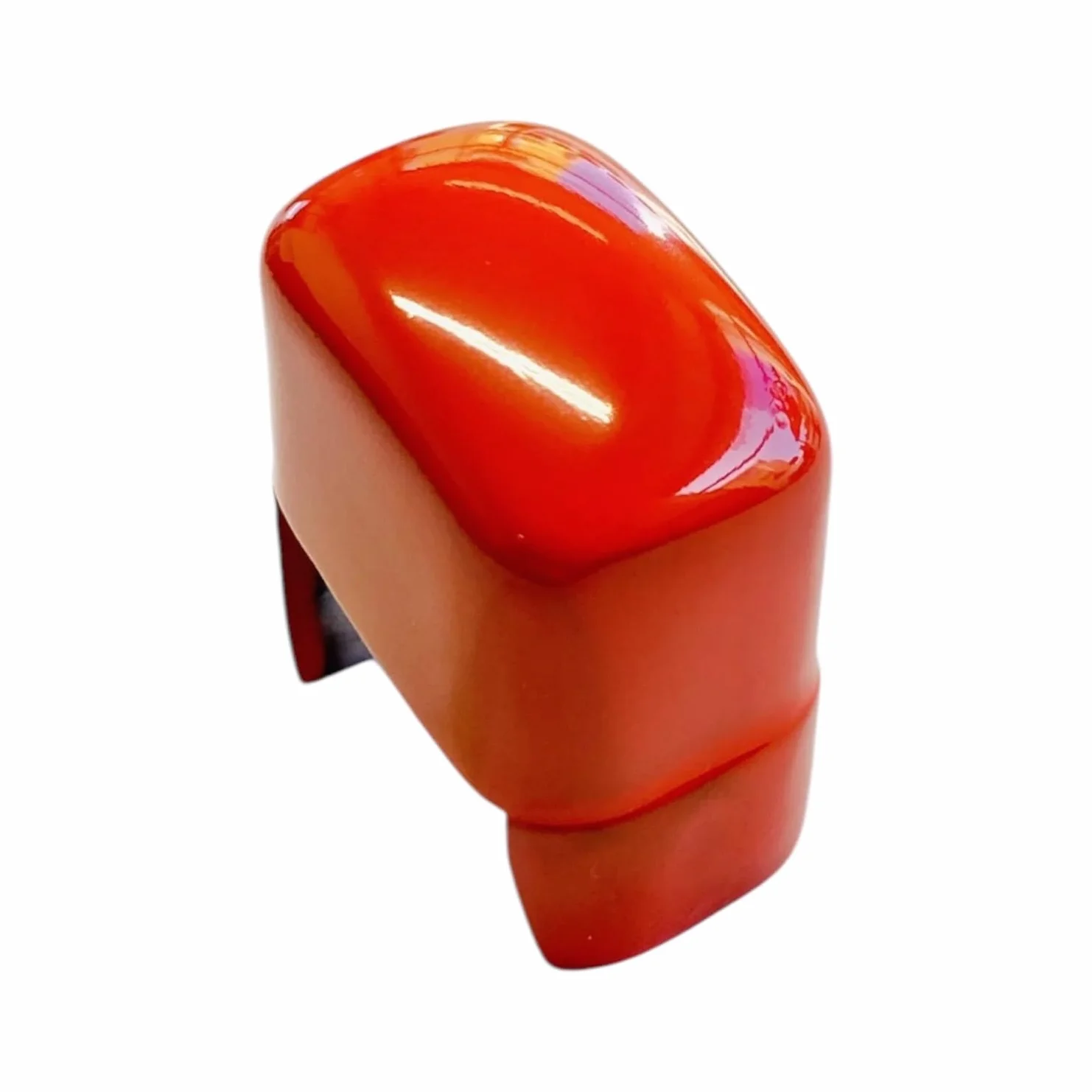 Generico Pulsante Freno a Mano Alfa 147/GT/156, Nero Lucido, Ricambio Compatibile (Rosso Lucido)