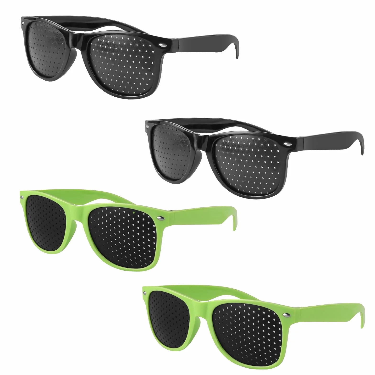 Pinhole Glasses Raster Multidot Occhiali a Rete 4 Pezzi