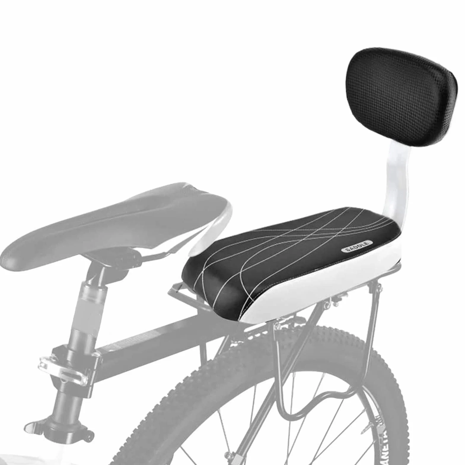 AUVSTAR Seggiolino Bici Posteriore per Bambini, Cuscino Sedile Bicicletta Montagna Accessori