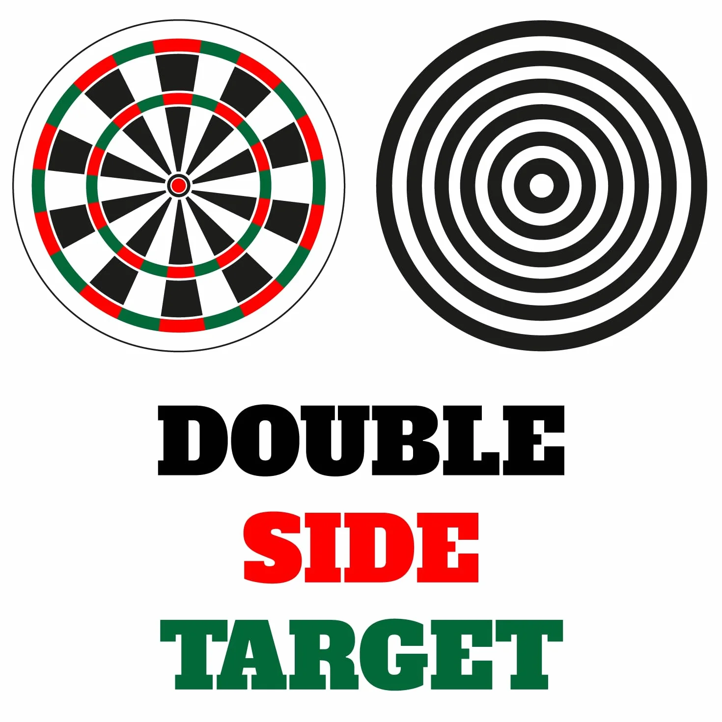 Gioco Bersaglio Freccette Regolamentare 38 CM Tabellone Doppia Faccia Tiro a Segno con 6 Frecce in Acciaio DartBoard Rotondo