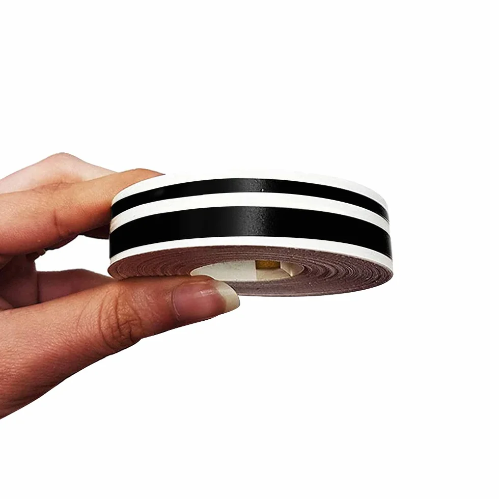 4R Quattroerre.it 10510 Trim Stripes Strisce Adesive per Auto, Nero, 2F 11 mm x 10 mt