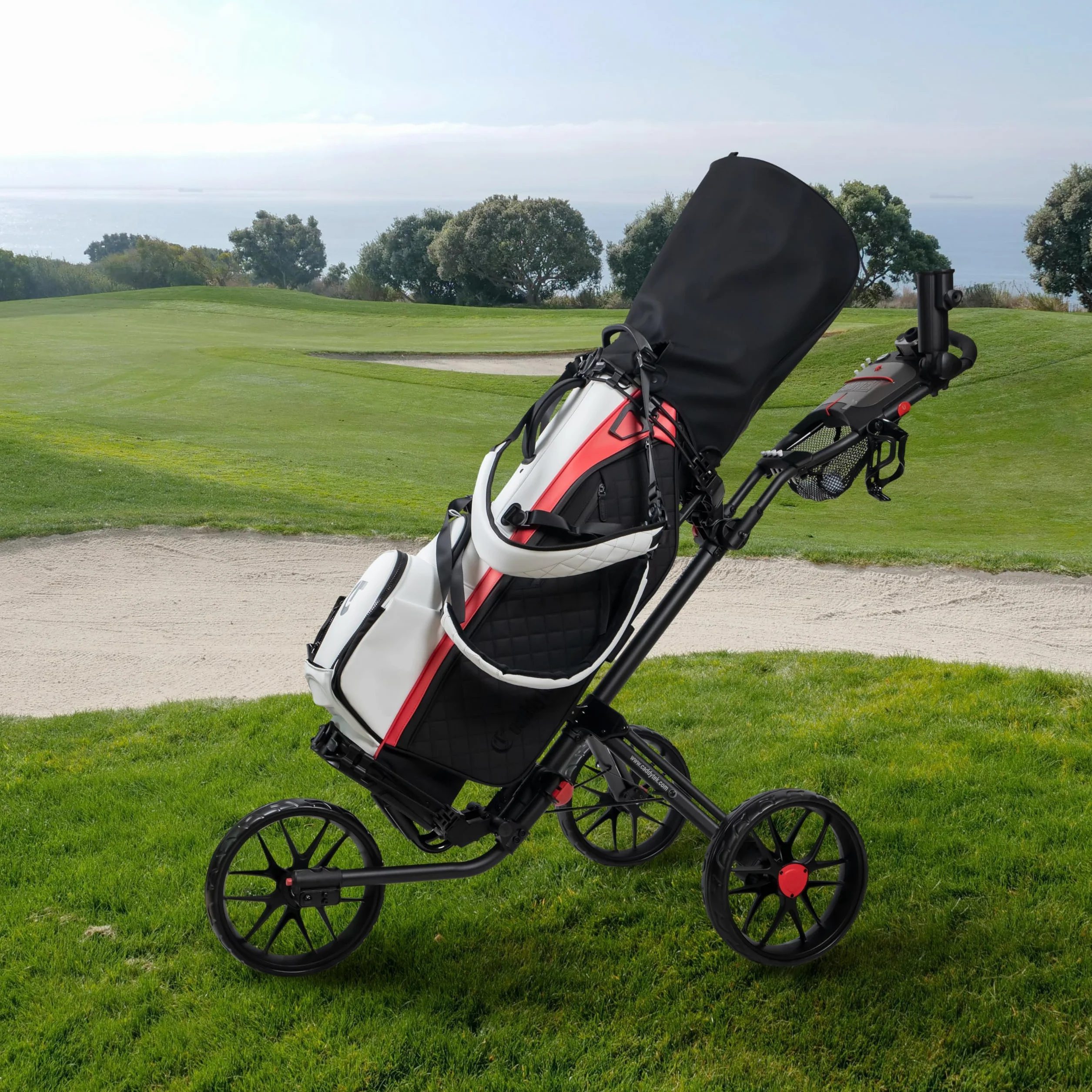 CaddyTek Caddylite 15.3 V2 Carrello da Gold a Spinta Quad-Fold Leggero 3 Colori