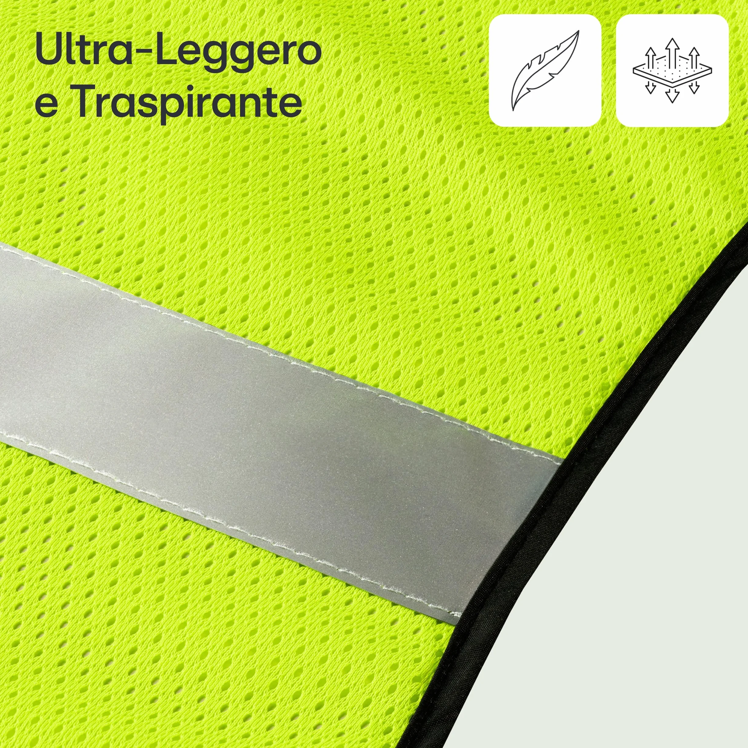 Prowiste Gilet Catarifrangente Alta Visibilità Uomo Donna con Tasca Giubotto Running Bici Caccia
