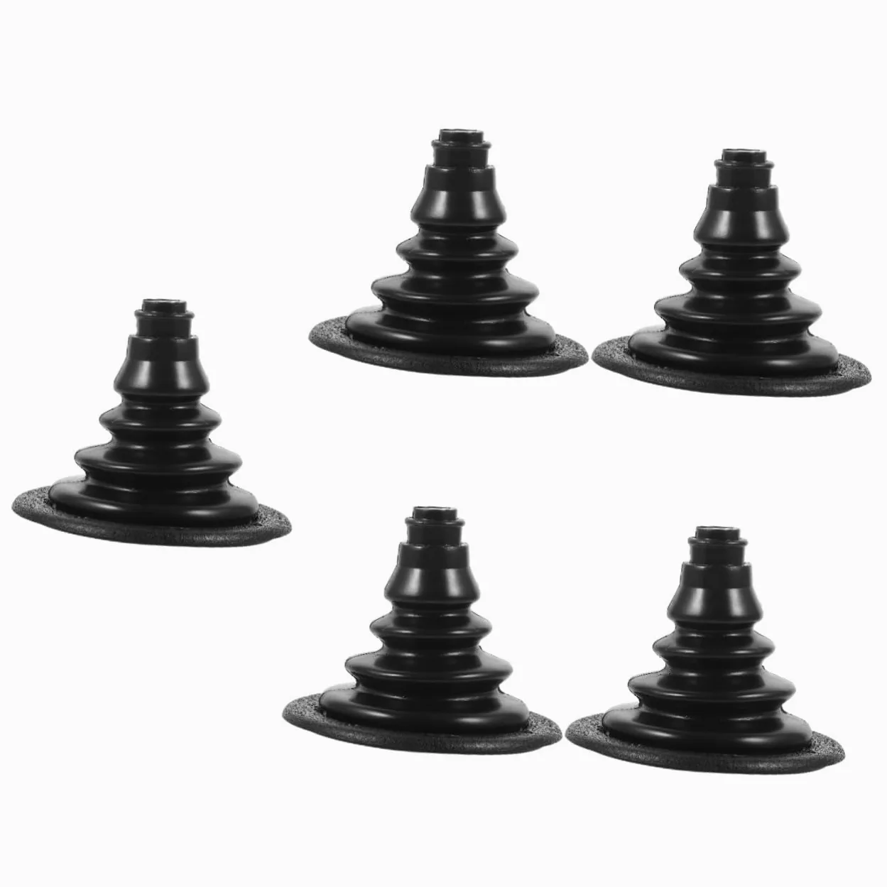 POPETPOP 5 Pezzi Avvio per Cavo dello sterzo della Barca Marina Avvio Cavo Marino Protezione in Filo Metallico Protezione del Cavo a Spirale Protezione del Filo Gomma da Cancellare Nero