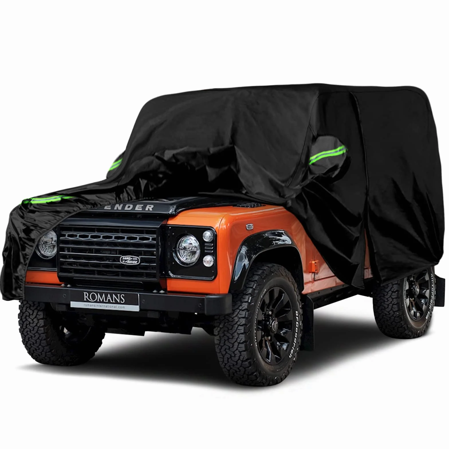 Telo Copriauto da Esterno Compatibile con Land Rover Defender 90 1990-2016, Copertura Auto Impermeabile Traspirante Telo per Auto con cerniera protezione da neve, pioggia, polvere