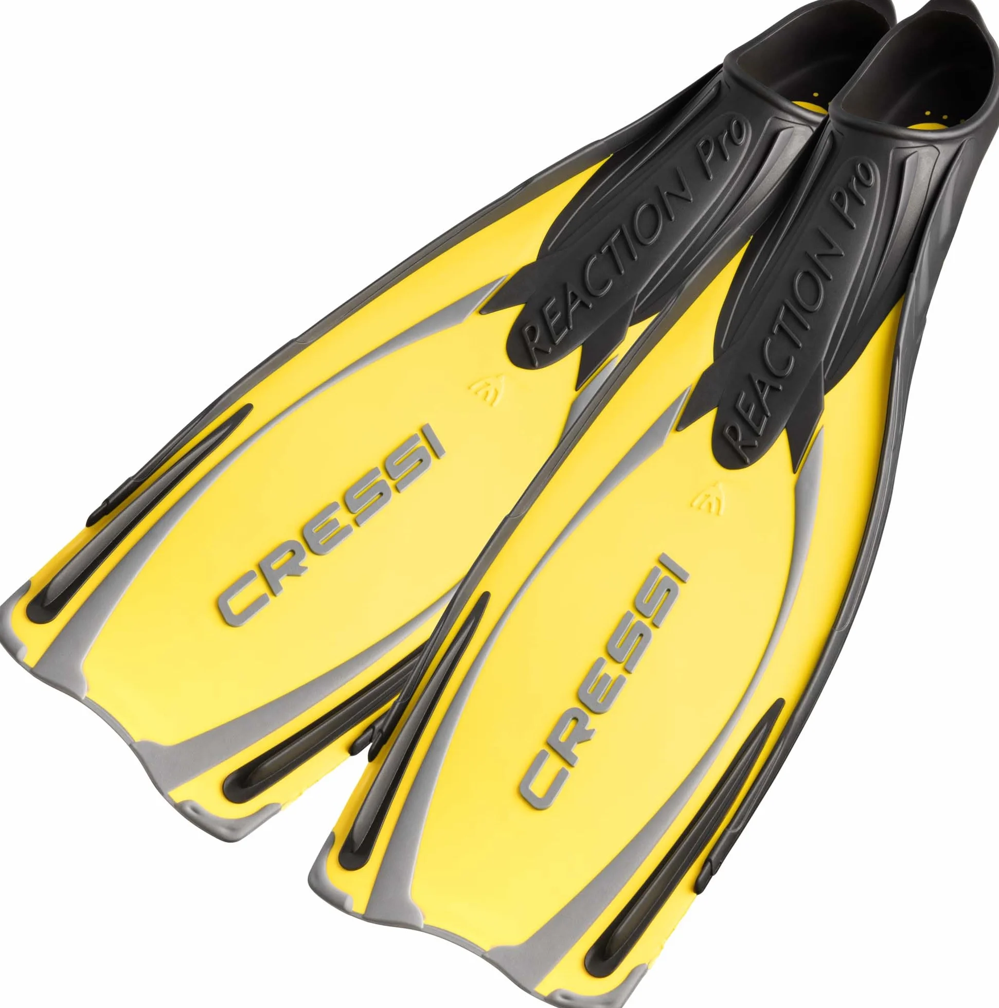 CRESSI Reaction Pro Pinna Snorkeling Sub Apnea Flipper Full Foot Silicone Suola Antiscivolo