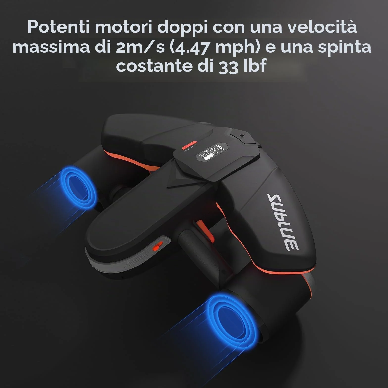 Sublue Navbow Plus Smart Monopattino subacqueo a Doppio Motore 2 m/s con Supporto Action Camera