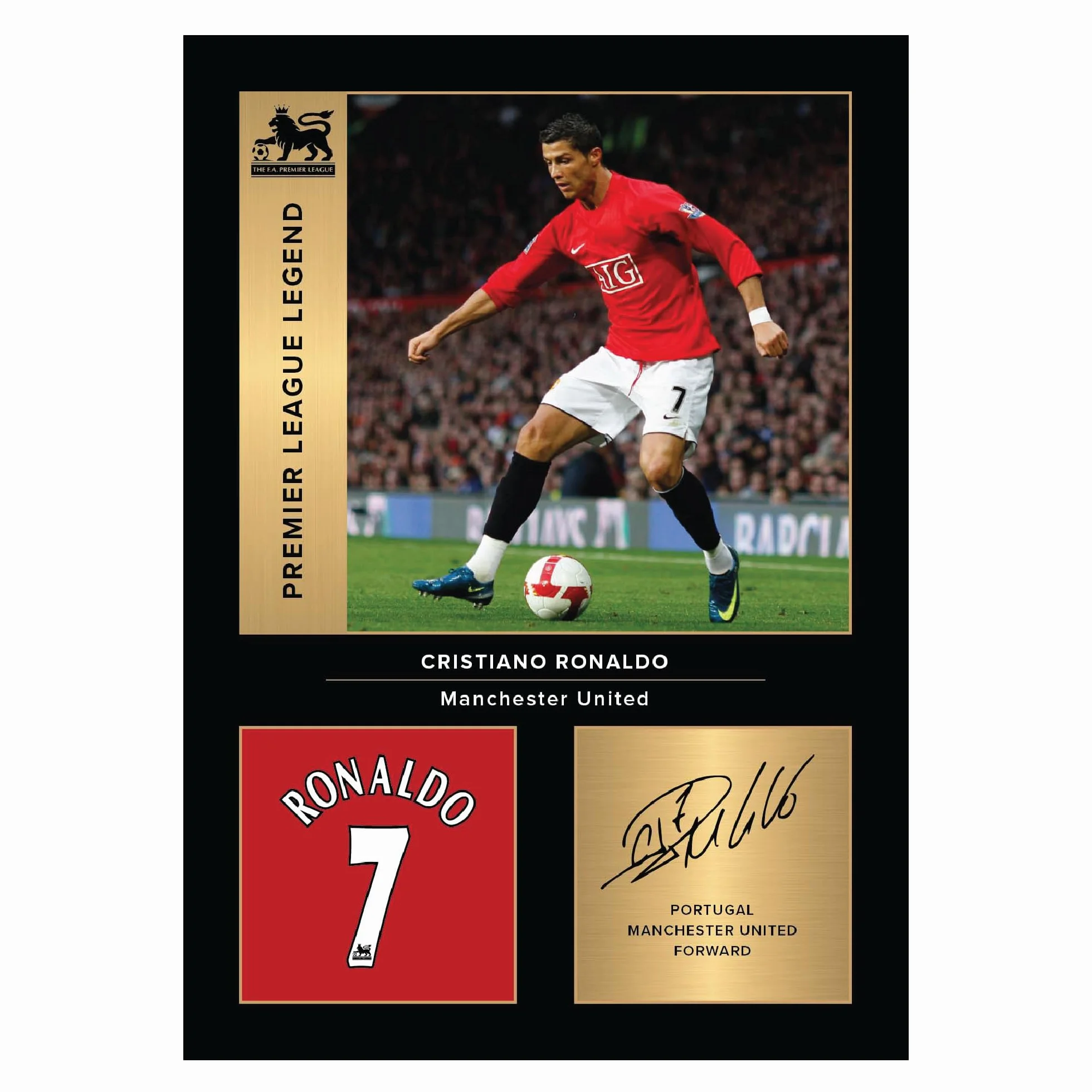 Cristiano Ronaldo Icons Wall Art A4 Stampata Senza Cornice