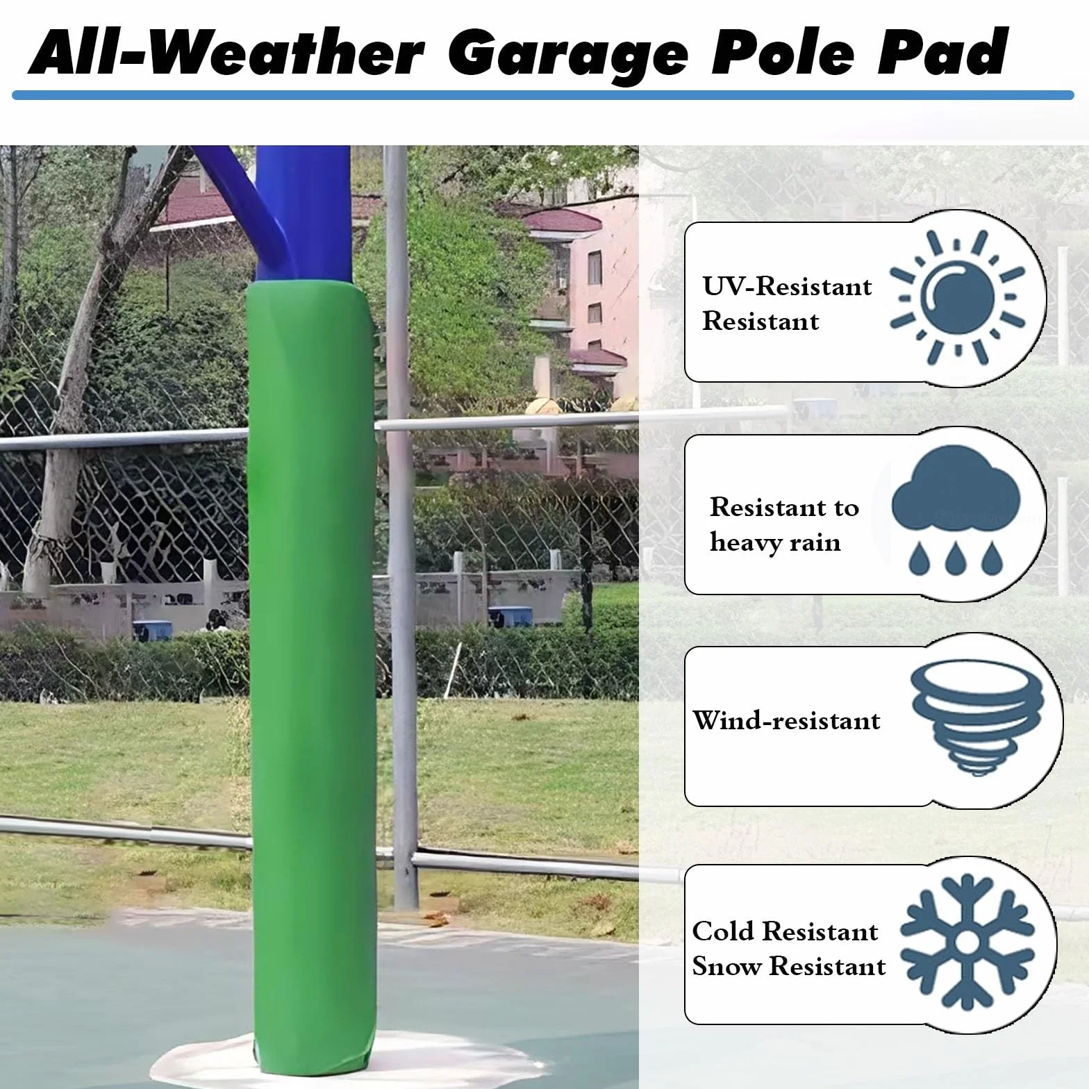 Cuscino per Palo di Basket Imbottitura Protezione Giocatori 90-180 cm