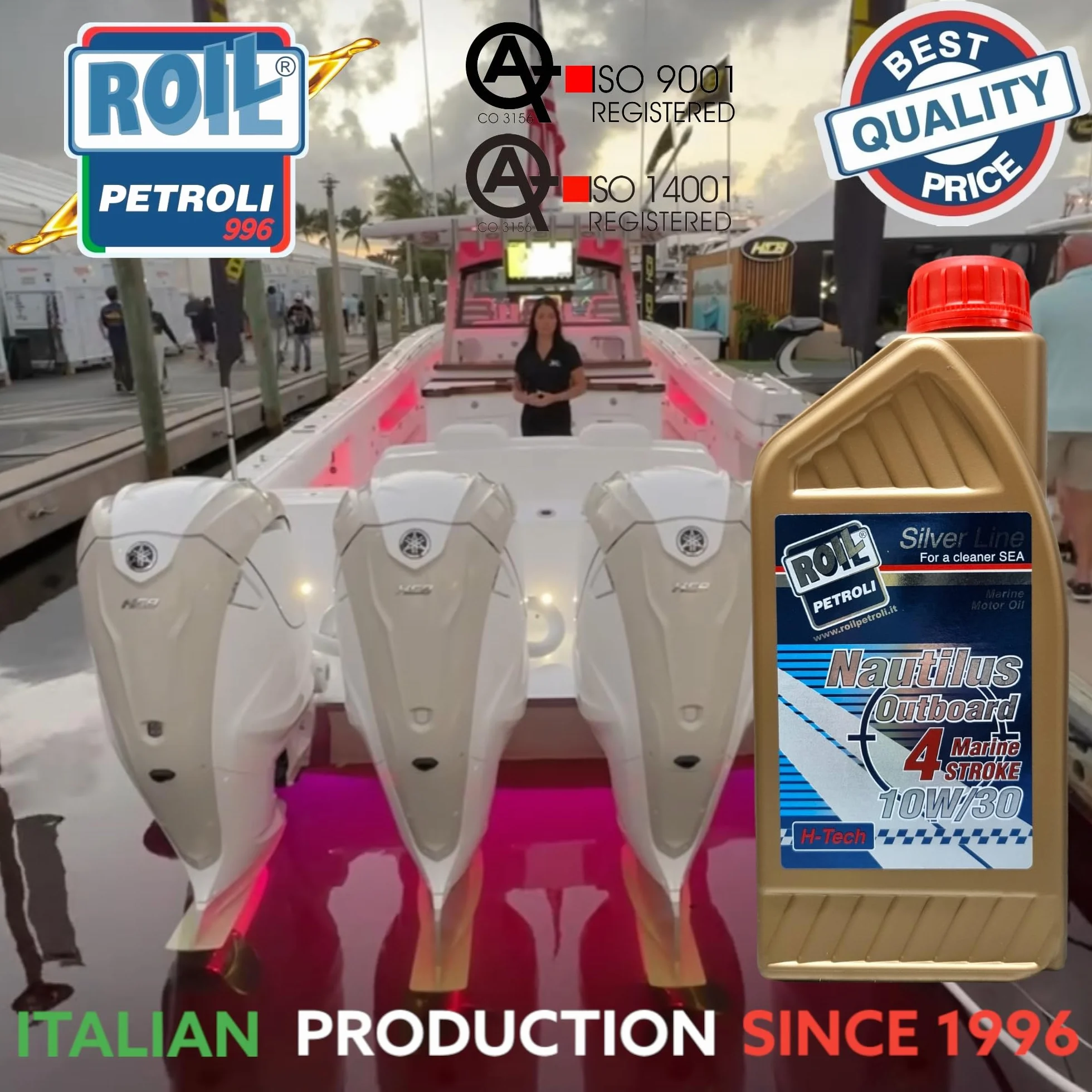 Roil Nautilus Outboard 10W/30 4 Stroke Marine Olej Nautyczny 100% Syntetyczny