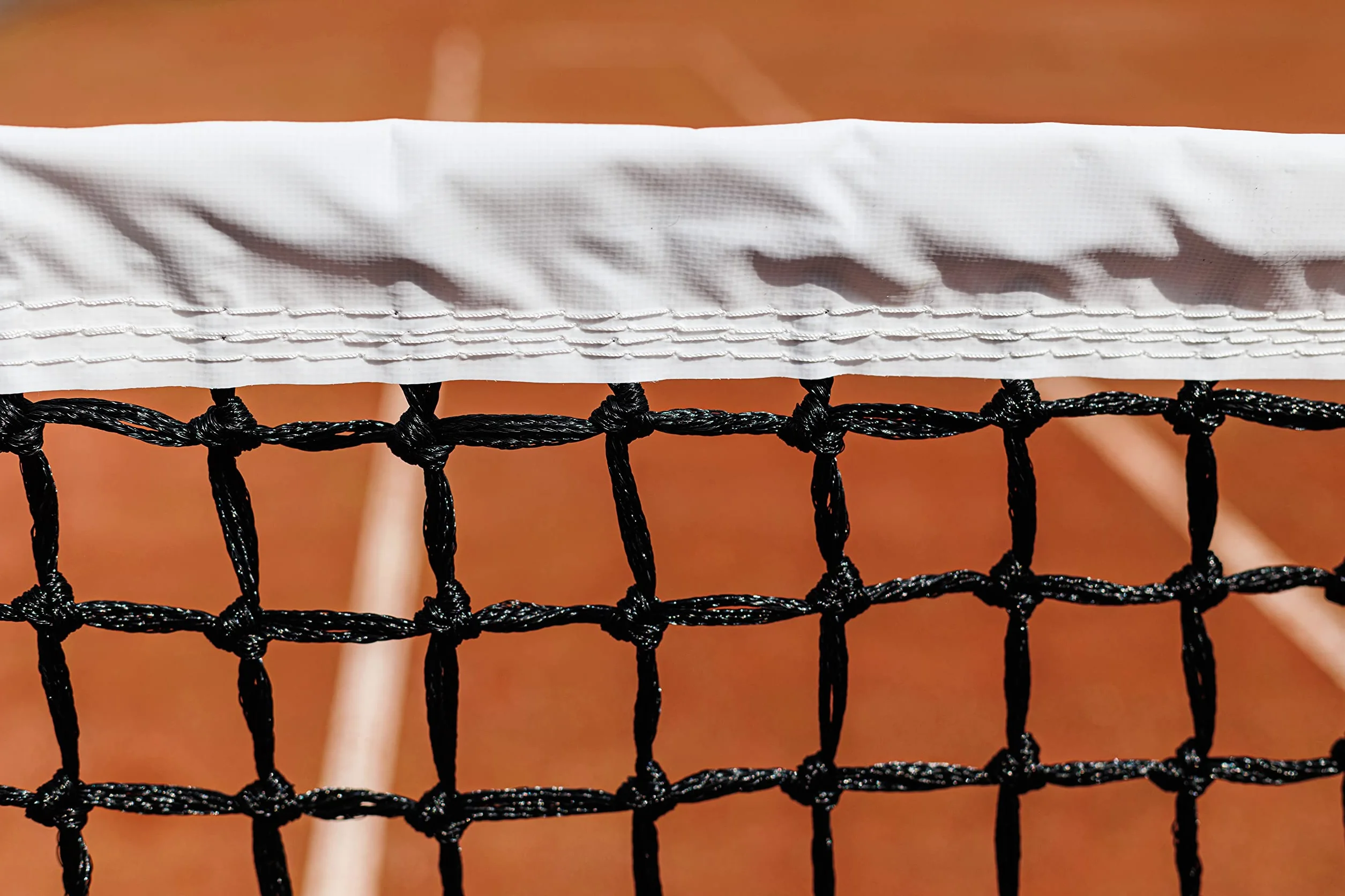 Carrington Rete da Tennis Regolamentare 3,5mm per Campi in Terra Rossa Maglia Doppia