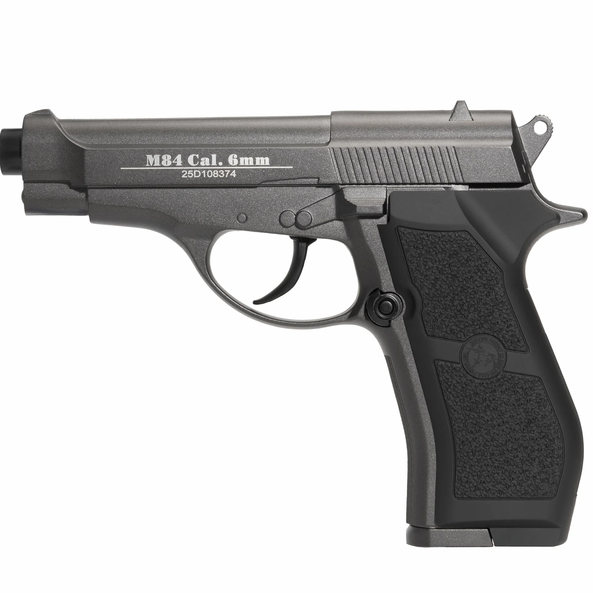 Pistola CO2 Softair M84 Full Metal Nera 0,9 J Bundle 1000 Pallini 5 Bombolette